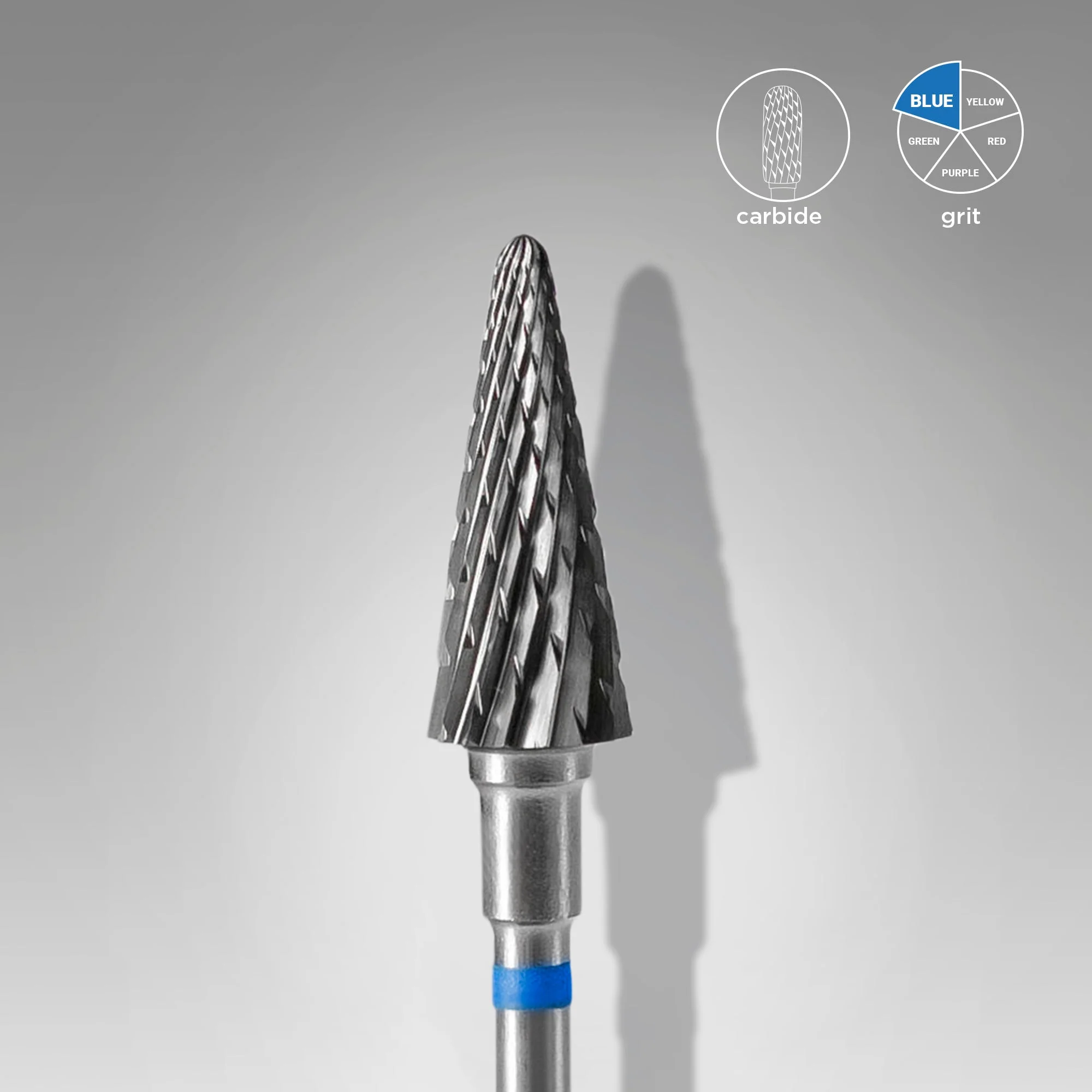 STALEKS EXPERT Frez węglikowy „stożek” niebieski, średnica 6 mm, część robocza 14 mm