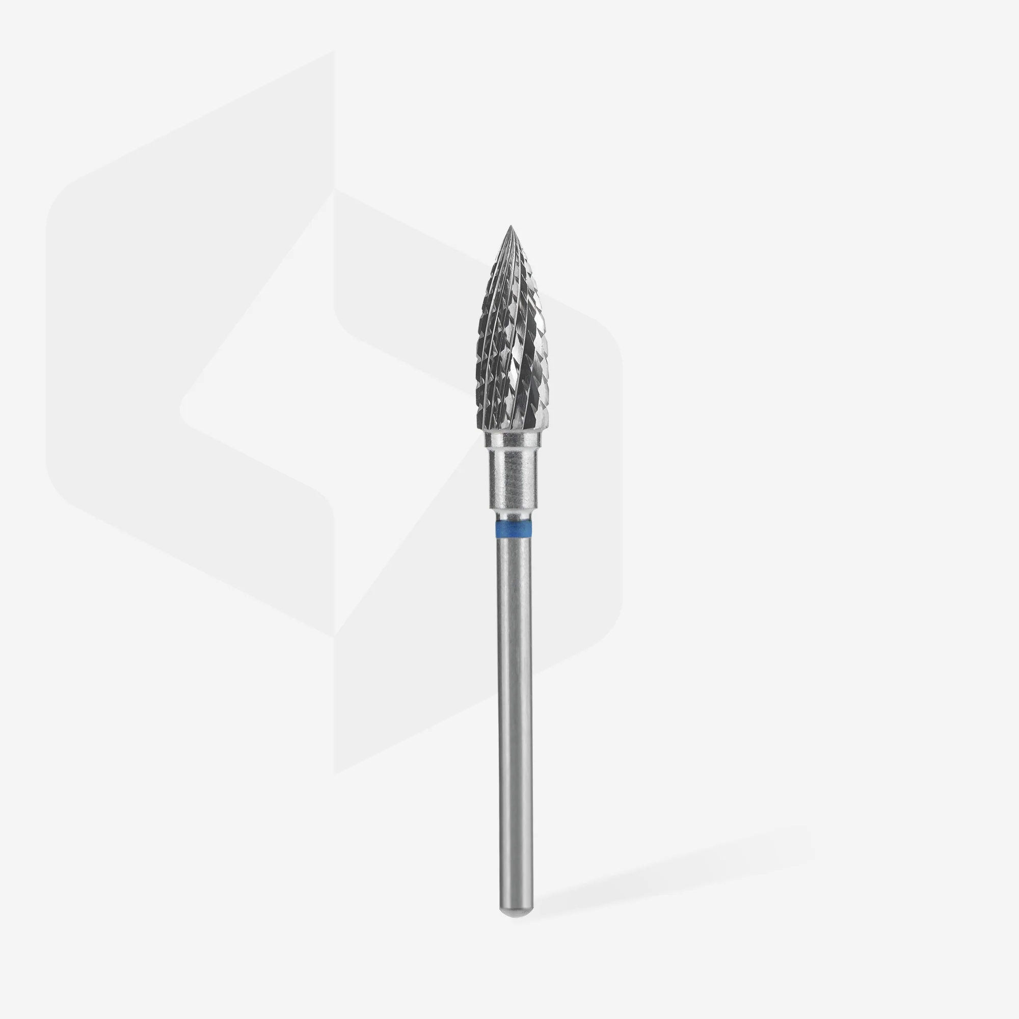 STALEKS EXPERT Freza z węglików spiekanych „płomień” niebieska, średnica 5 mm, część robocza 13,5 mm - Image 2