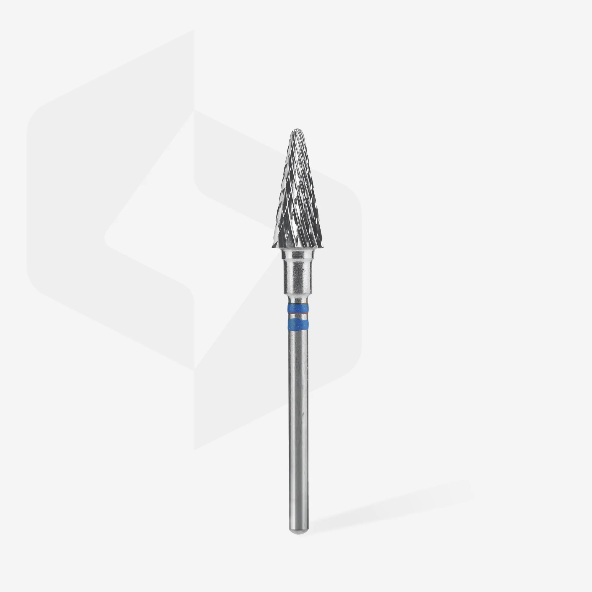STALEKS EXPERT Freza węglikowa dla osób leworęcznych „stożek” niebieska, średnica 6 mm, część robocza 14 mm - Image 2