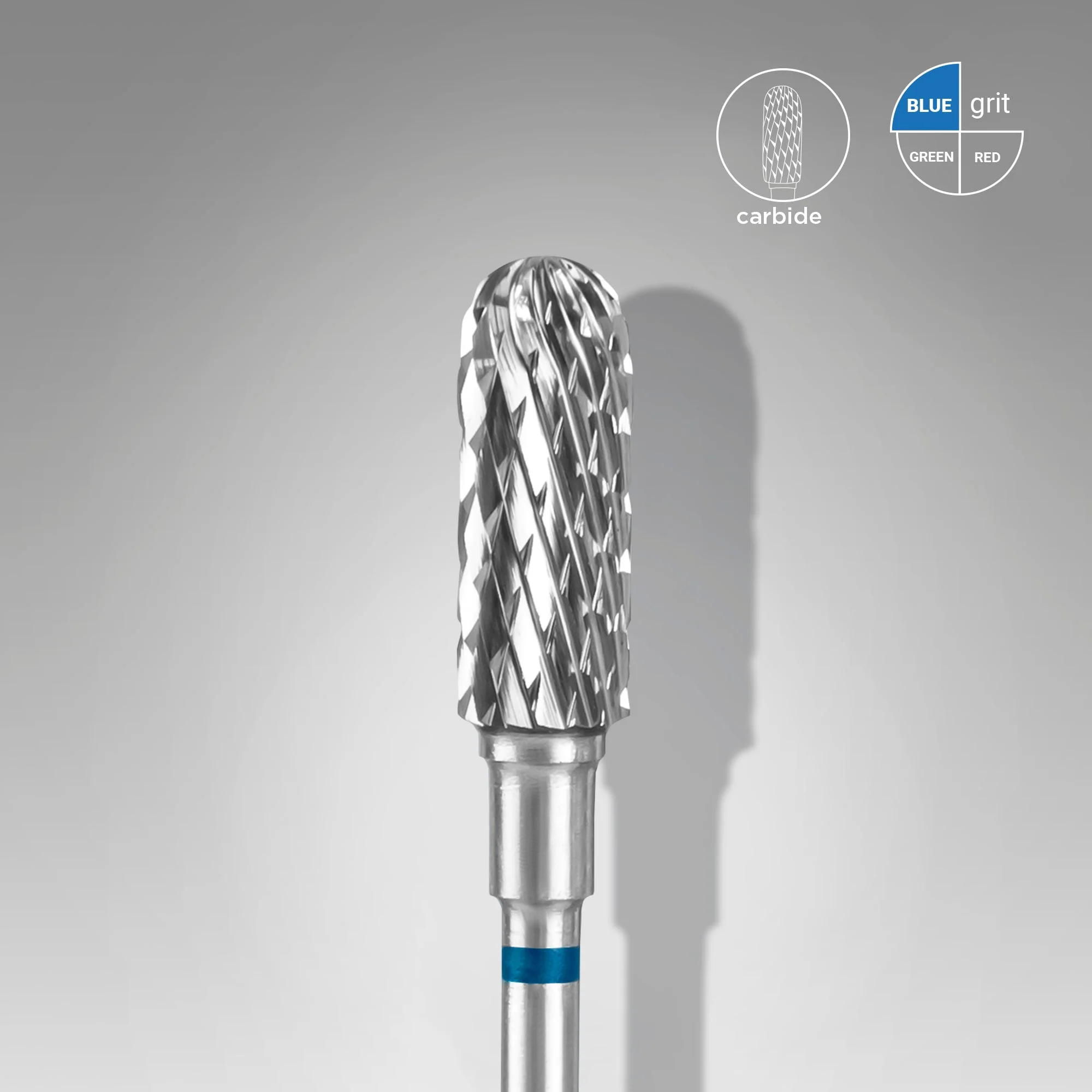 STALEKS EXPERT Frez z węglika spiekanego „cylinder zaokrąglony” niebieski, średnica 5 mm, część robocza 13 mm
