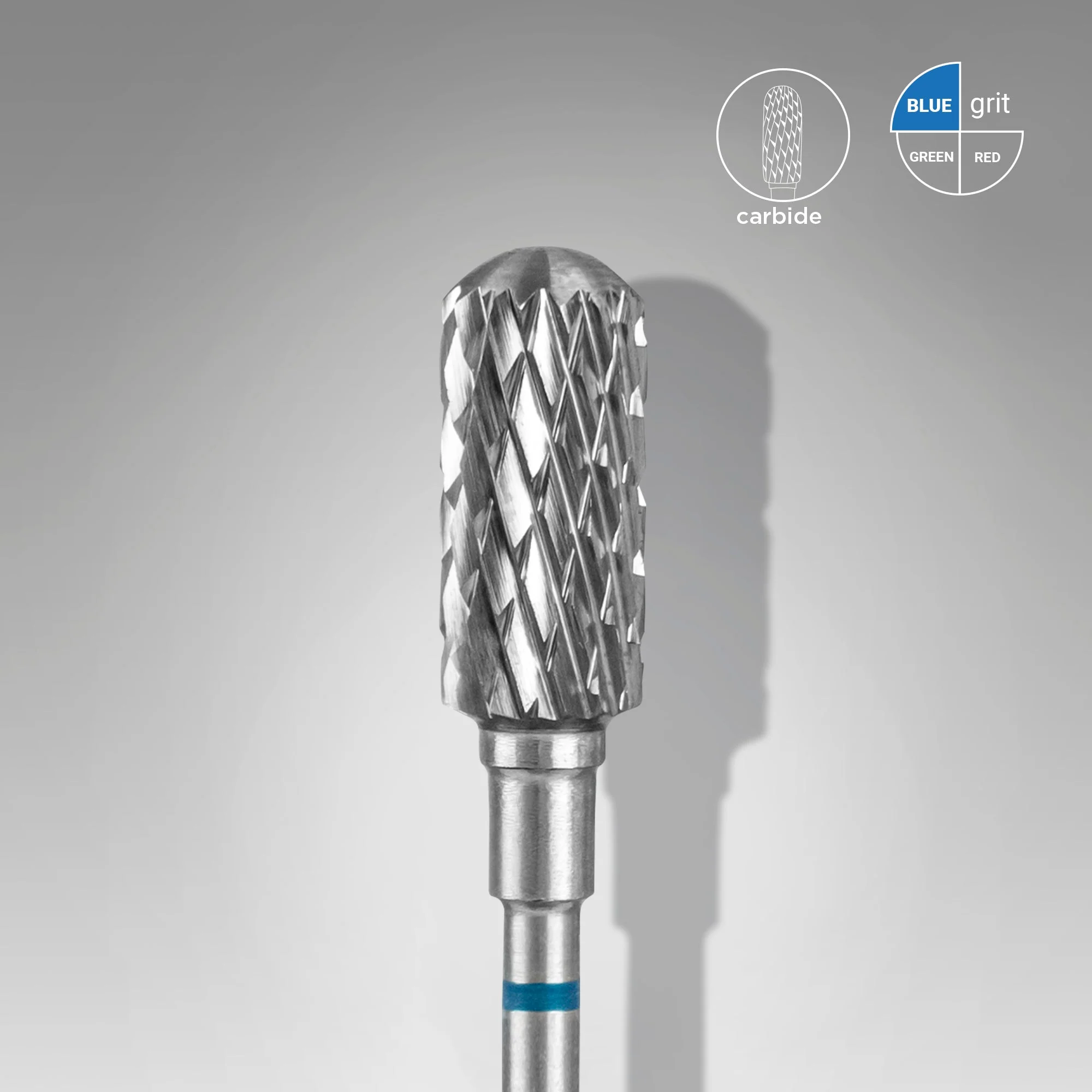 STALEKS EXPERT Frez z węglików spiekanych „cylinder zaokrąglony” niebieski, średnica 6 mm, część robocza 14 mm