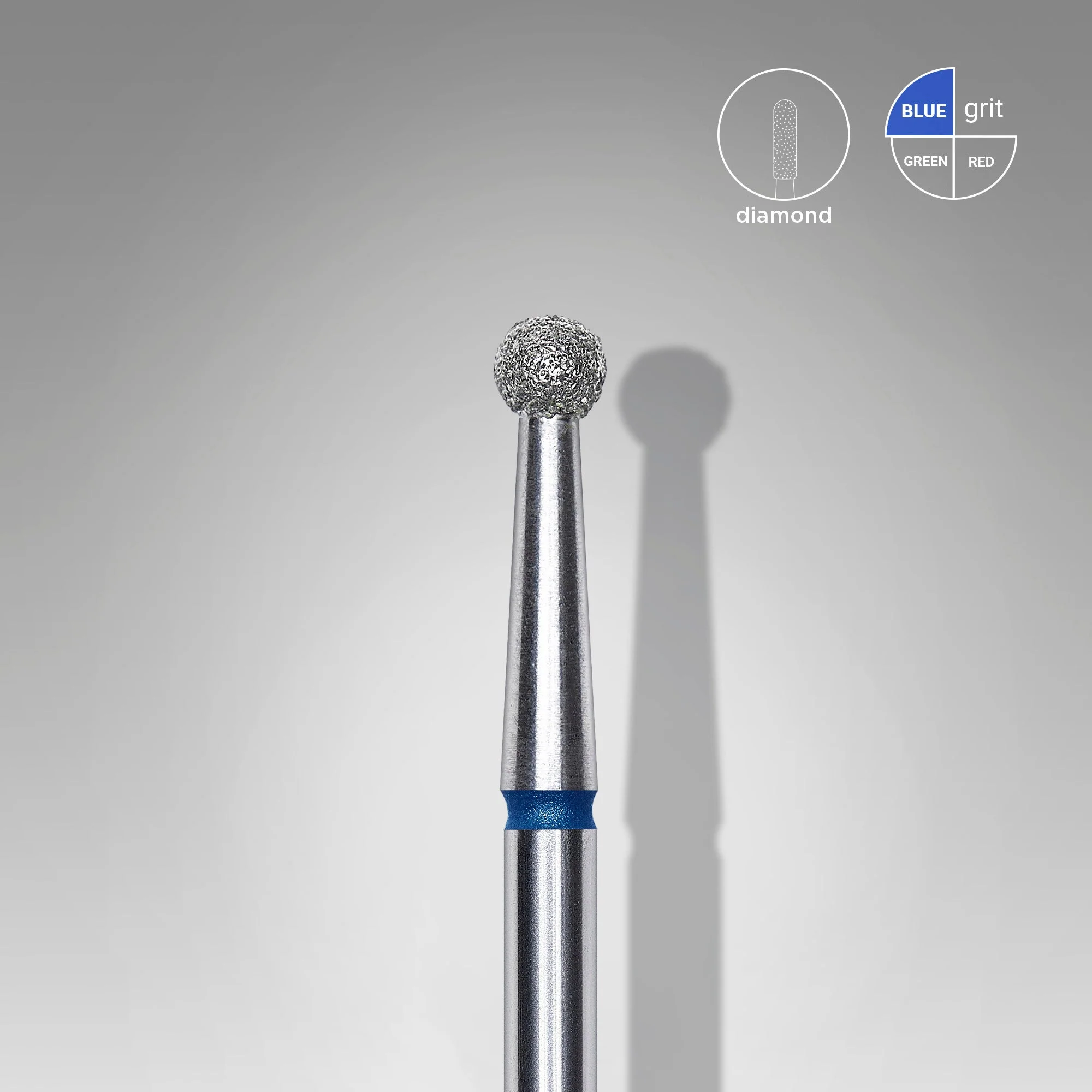 STALEKS EXPERT Freza diamentowa «Kula» niebieska, średnica 2,7 mm
