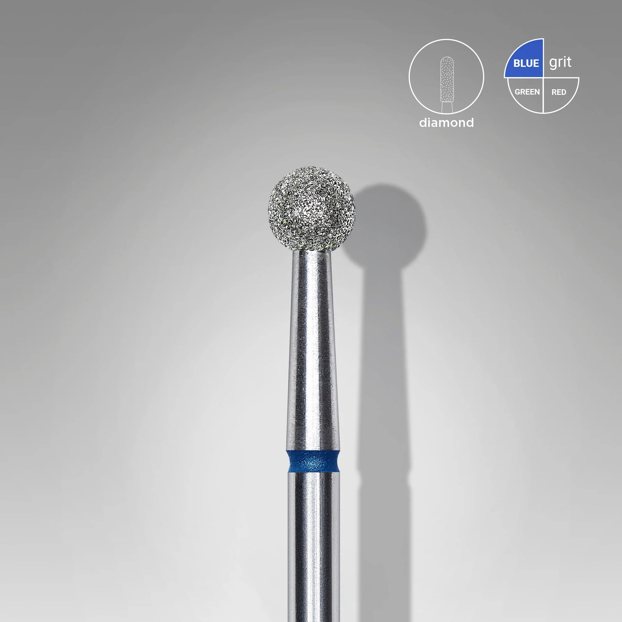 STALEKS EXPERT Freza diamentowa «Kula» niebieska, średnica 4 mm