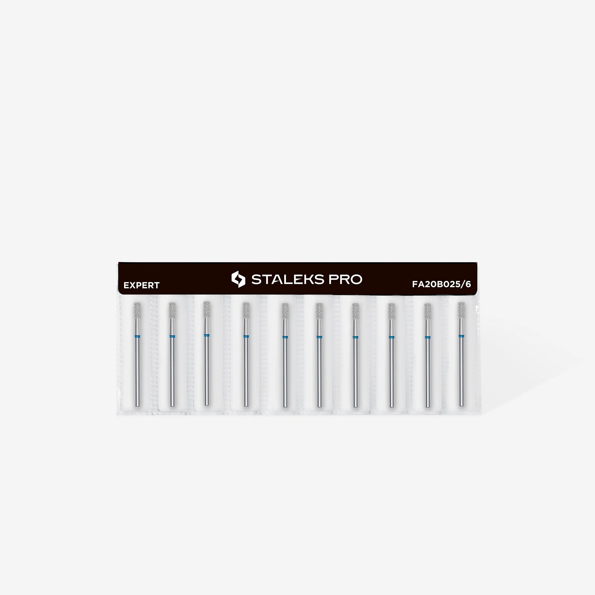 STALEKS EXPERT Frez diamentowy cylinder niebieski, średnica 2,5 mm, część robocza 6 mm - Image 3