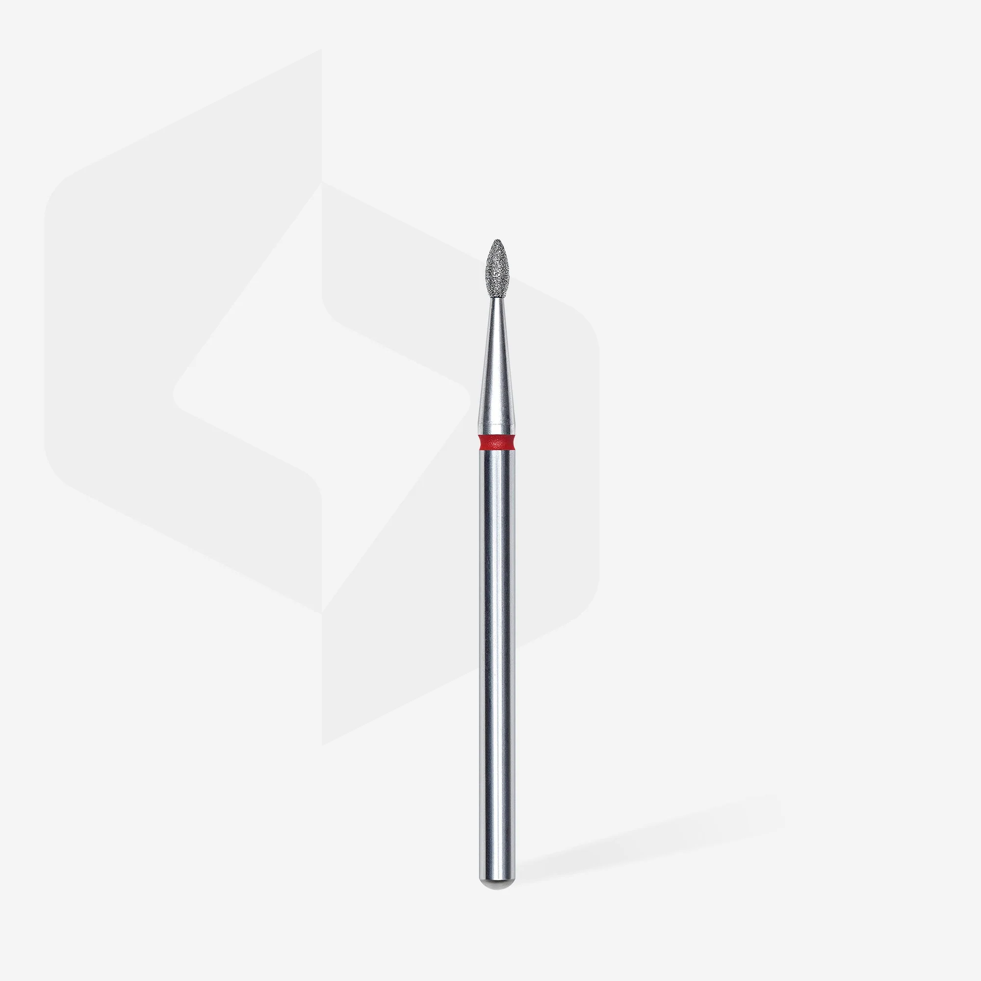 STALEKS EXPERT Frez diamentowy typu „kropla” czerwony, średnica 1,6 mm, część robocza 4 mm - Image 2