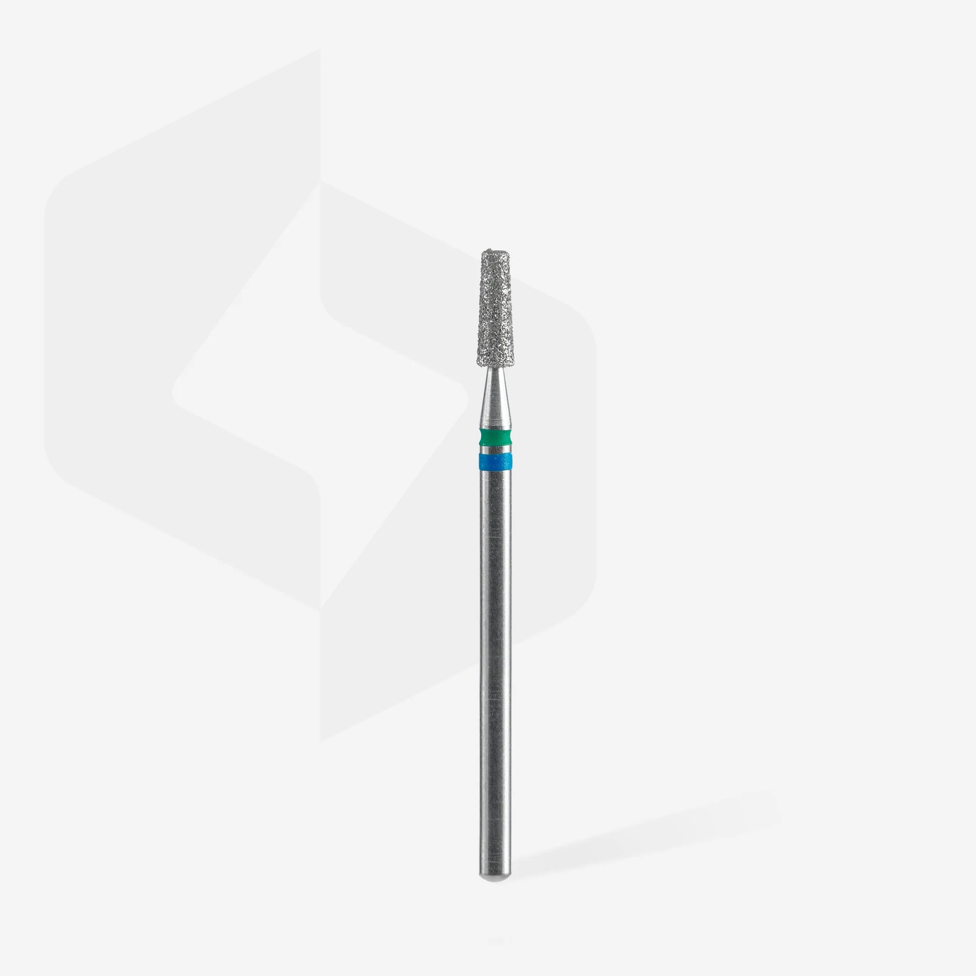 STALEKS EXPERT Frez diamentowy DUO „stożek” niebiesko-zielony, średnica 2,5 mm, część robocza 8 mm - Image 2