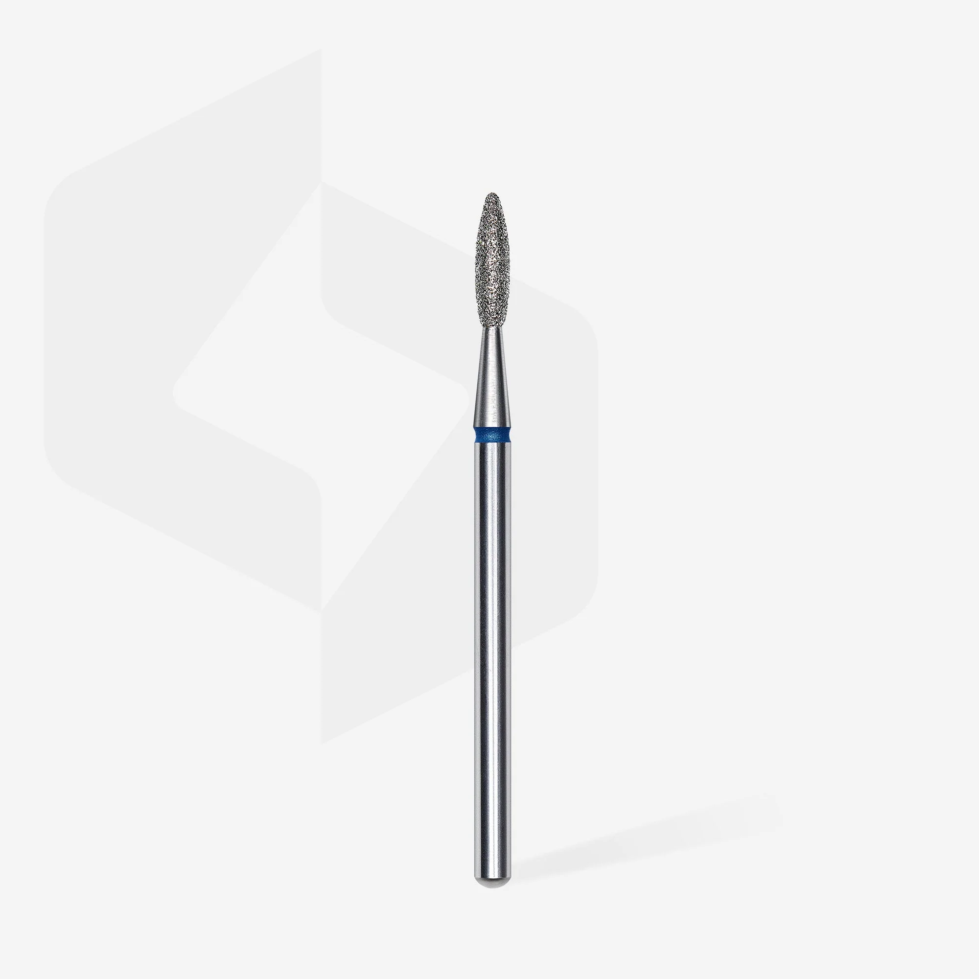 STALEKS EXPERT Frez diamentowy „płomień” niebieski, średnica 2,1 mm, część robocza 8 mm - Image 2