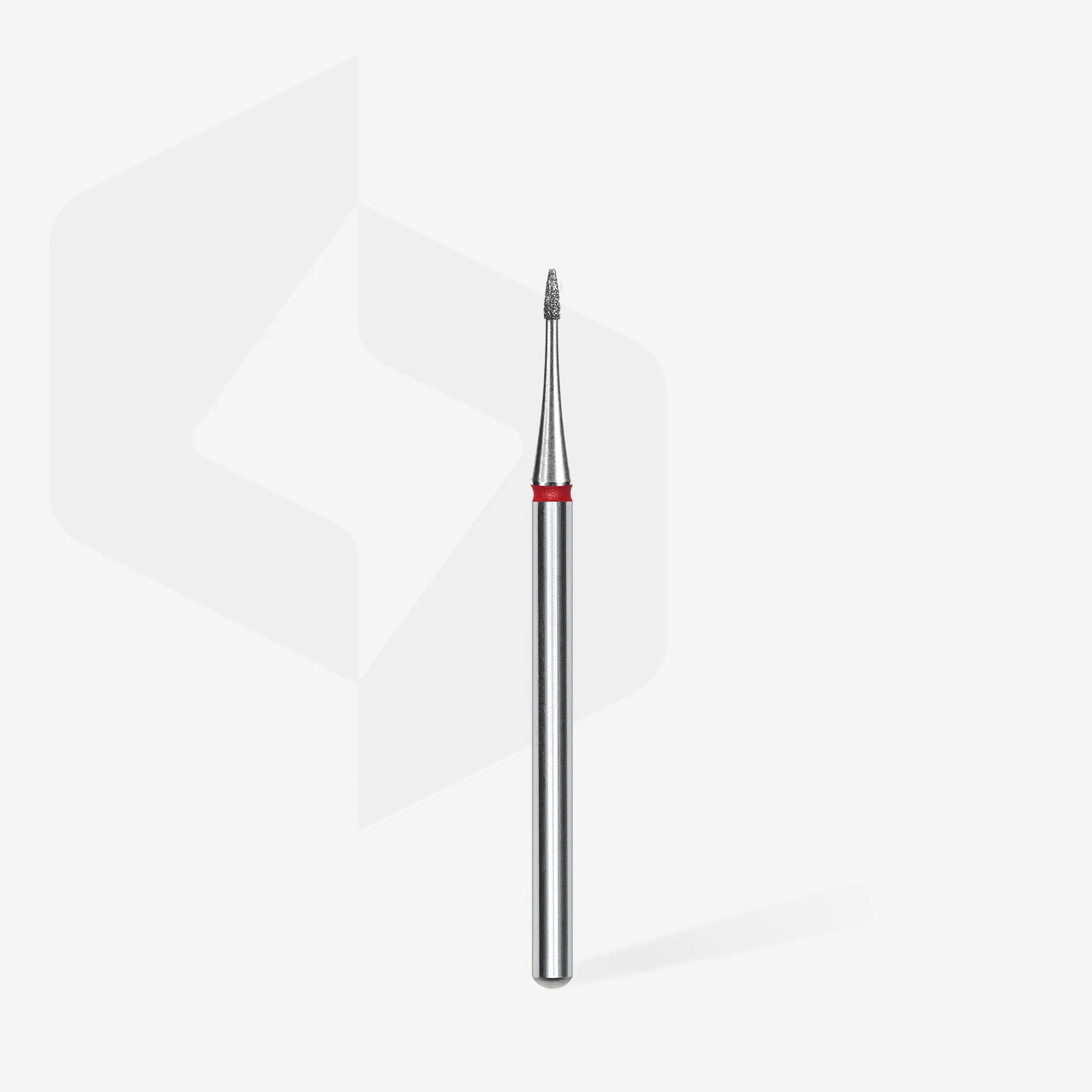 STALEKS EXPERT Frez diamentowy „Płomień mini” czerwony, średnica 1 mm, część robocza 3 mm - Image 2