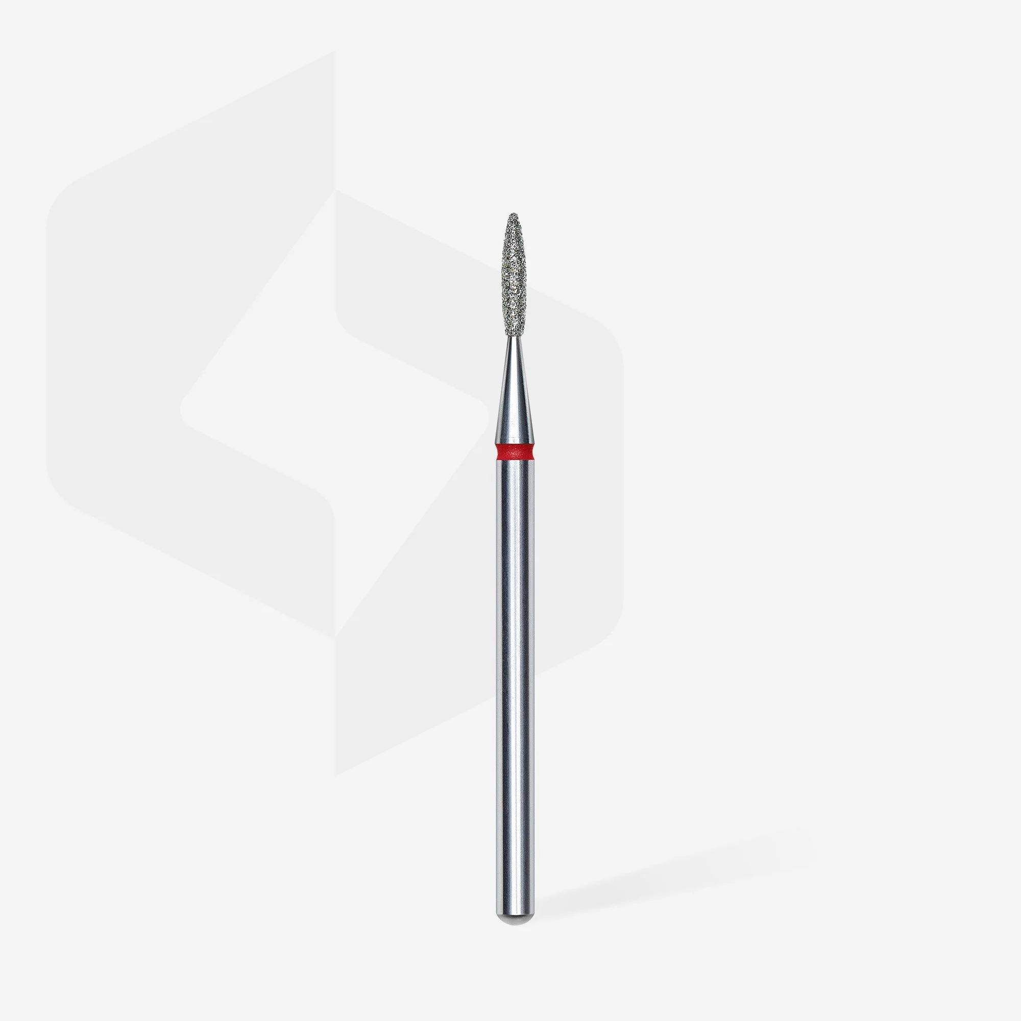 STALEKS EXPERT Frez diamentowy „Płomień” czerwony, średnica 1,6 mm, część robocza 8 mm - Image 2
