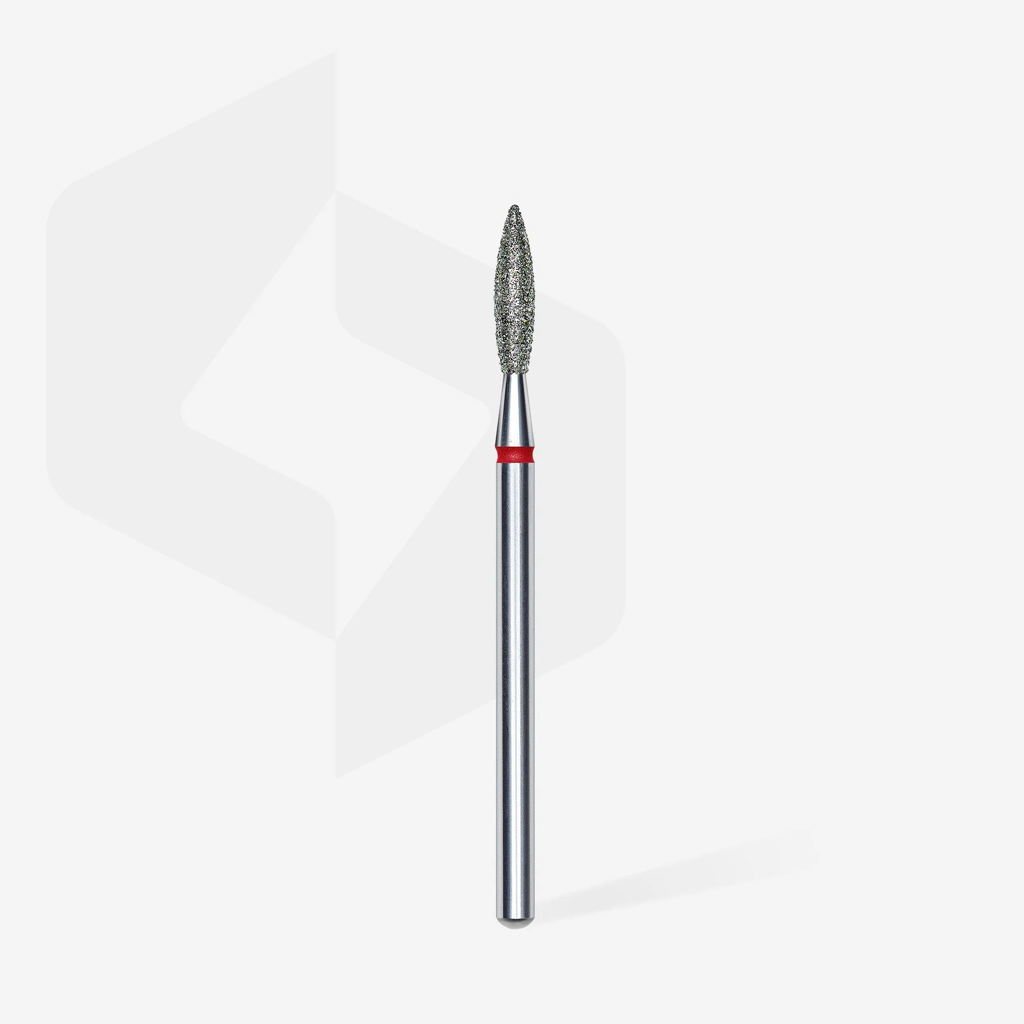 STALEKS EXPERT Frez diamentowy „Płomień” czerwony, średnica 2,3 mm, część robocza 10 mm - Image 2