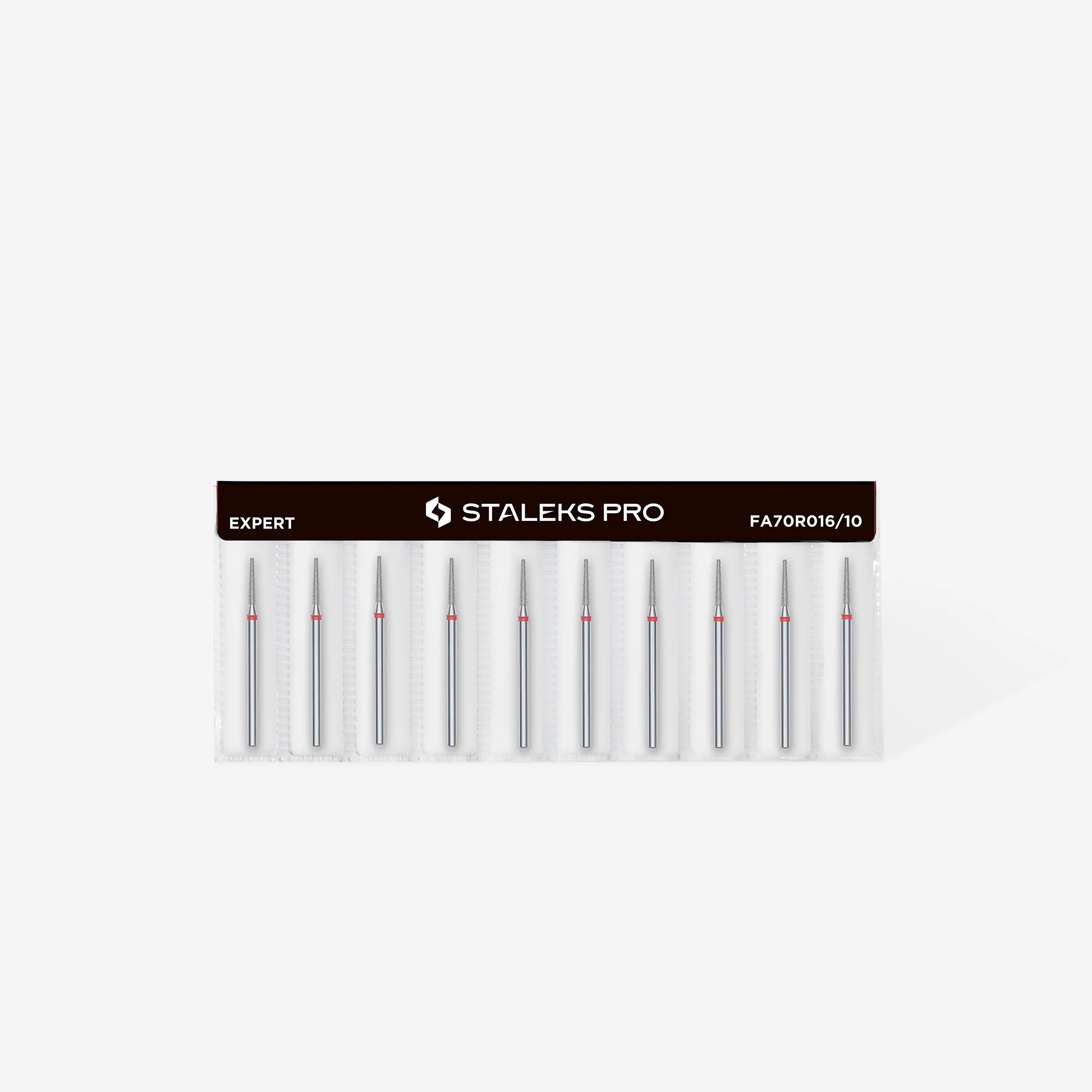 STALEKS EXPERT Frez diamentowy „stożek ścięty” czerwony, średnica 1,6 mm, część robocza 10 mm - Image 3