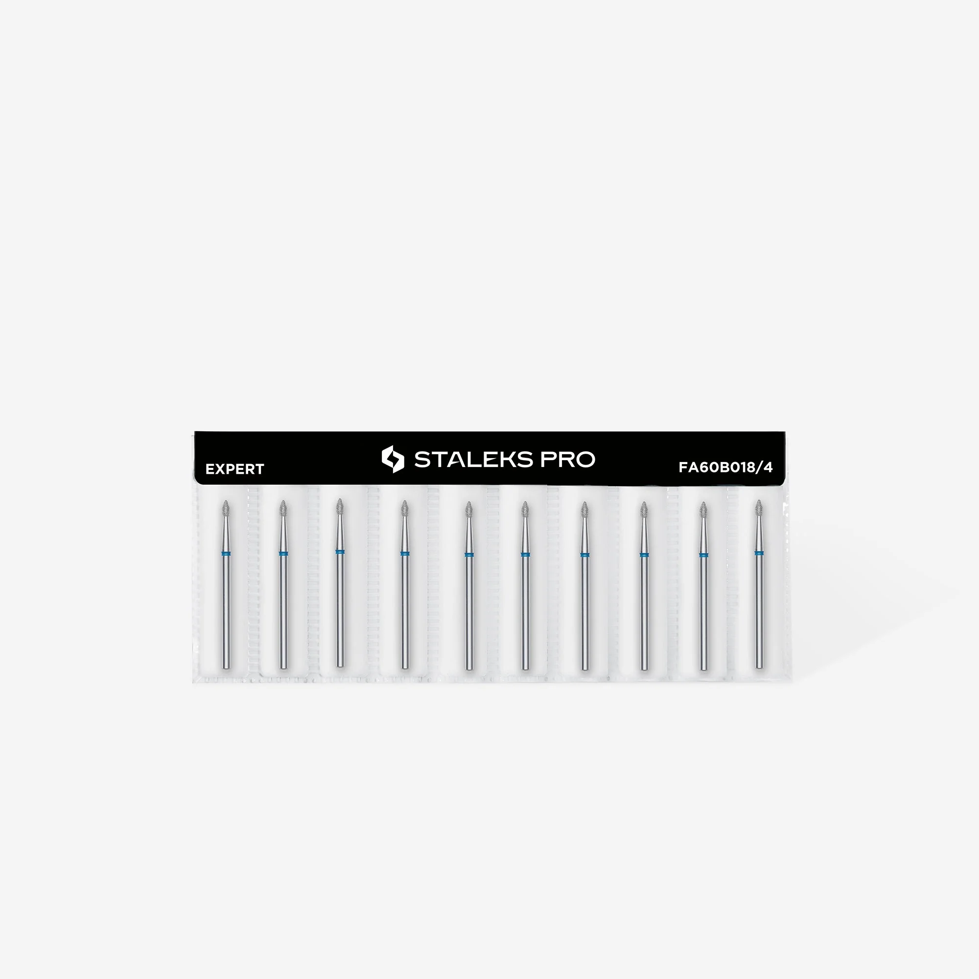STALEKS EXPERT Frez diamentowy «Pączek ostry» niebieski, średnica 1,8 mm, część robocza 4 mm - Image 3