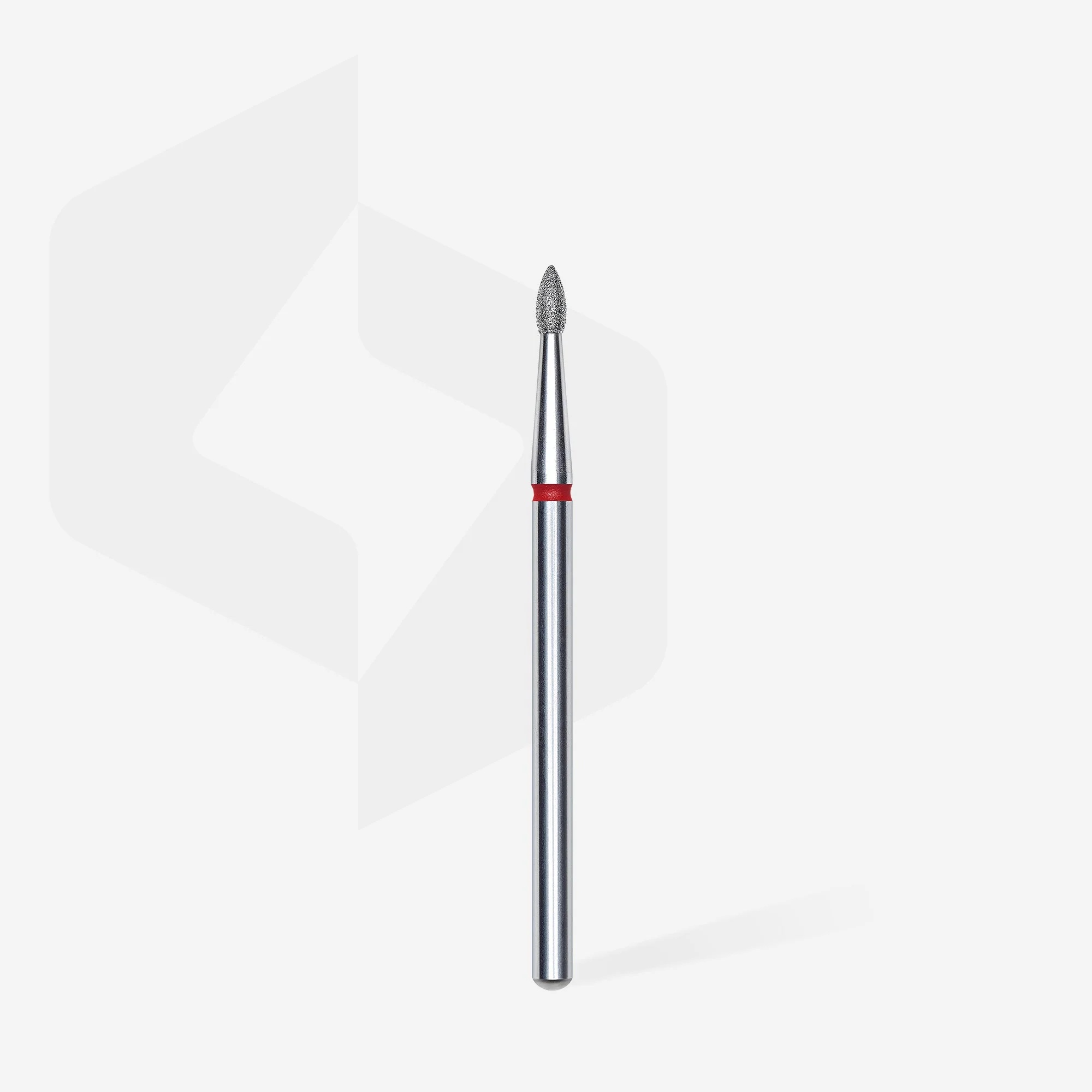 STALEKS EXPERT Frez diamentowy «Pączek ostry» czerwony, średnica 1,8 mm, część robocza 4 mm - Image 2