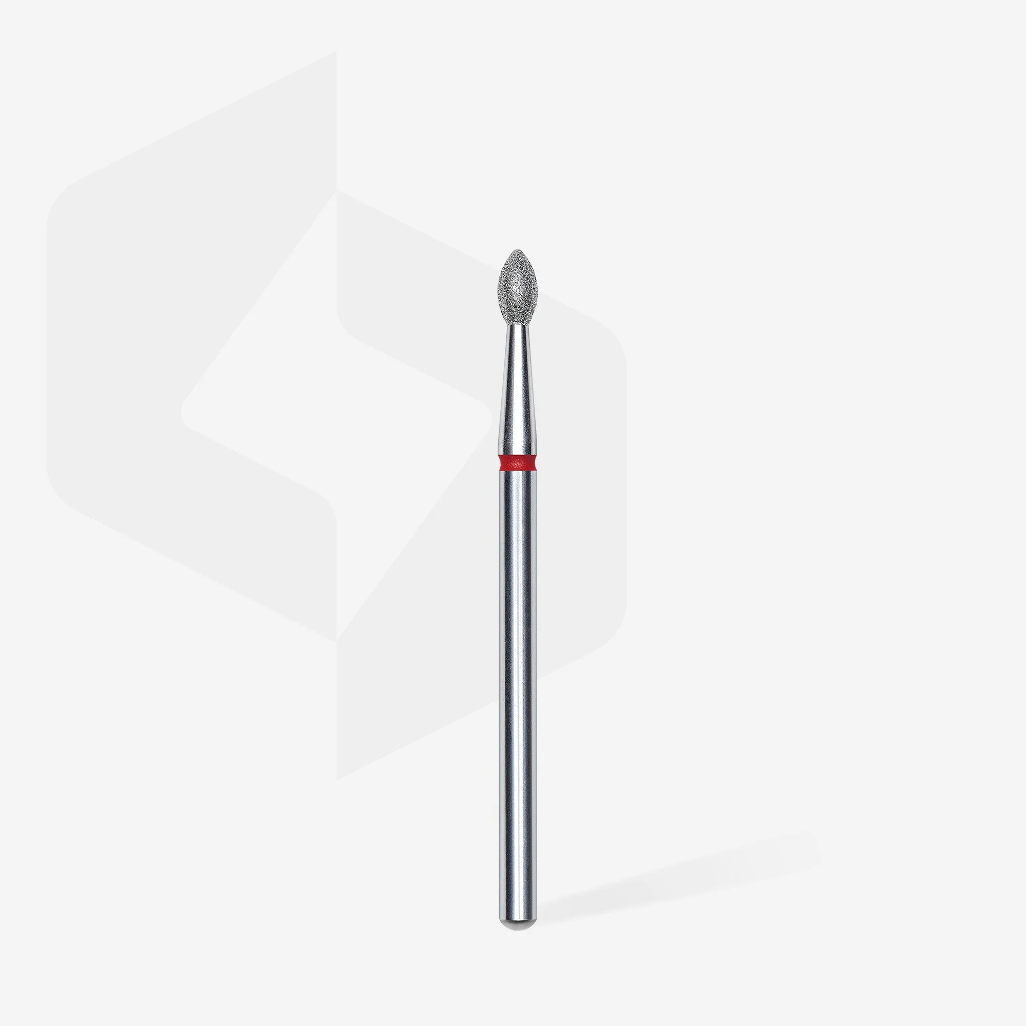 STALEKS EXPERT Frez diamentowy „Pączek ostry” czerwony, średnica 2,5 mm, część robocza 4,5 mm - Image 2