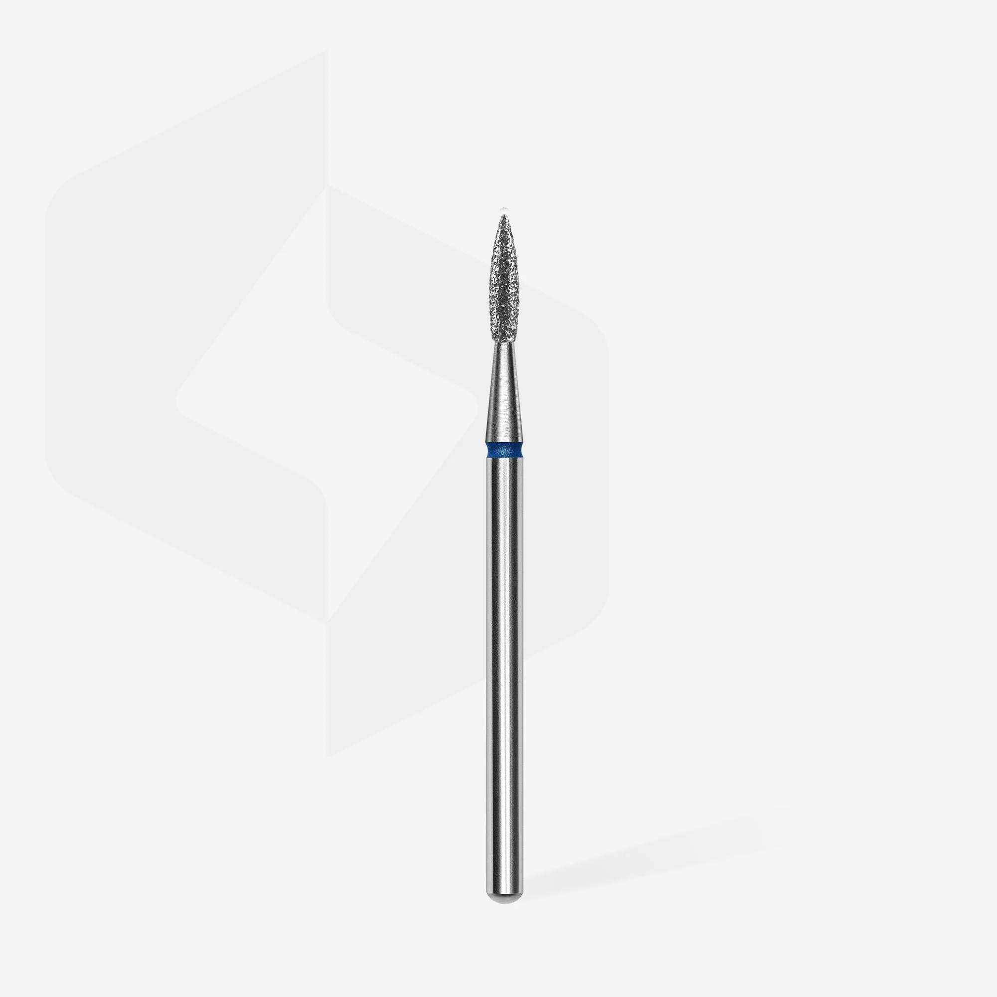 STALEKS EXPERT Frez diamentowy „płomień ostry” niebieski, średnica 1,8 mm, część robocza 8 mm - Image 2