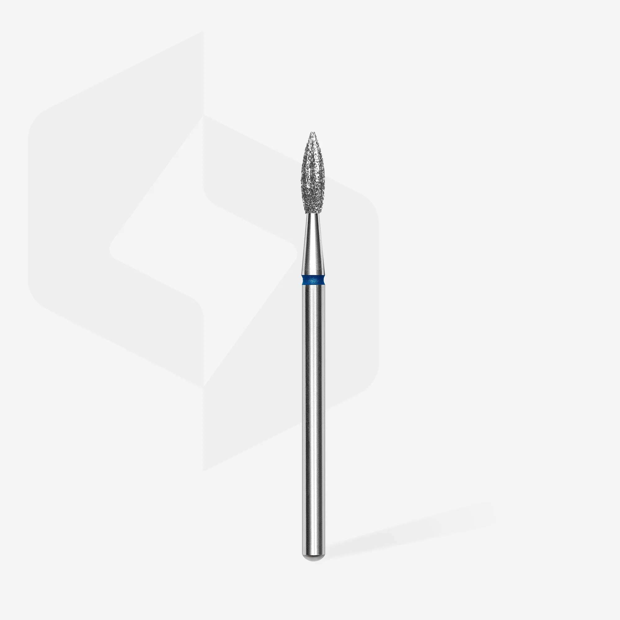 STALEKS EXPERT Frez diamentowy „płomień ostry” niebieski, średnica 2,3 mm, część robocza 8 mm - Image 2
