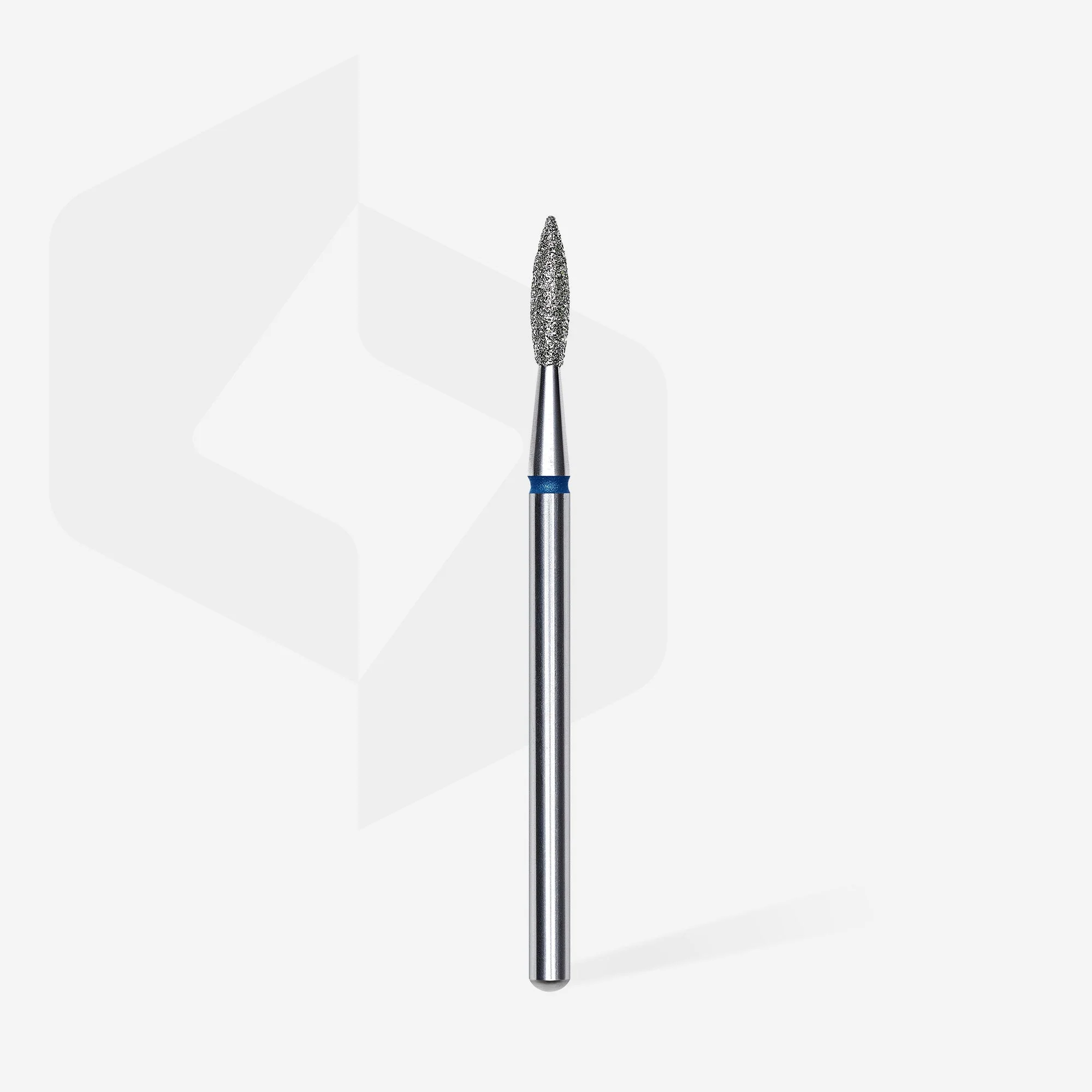 STALEKS EXPERT Frez diamentowy „płomień ostry” niebieski, średnica 2,1 mm, część robocza 8 mm - Image 2