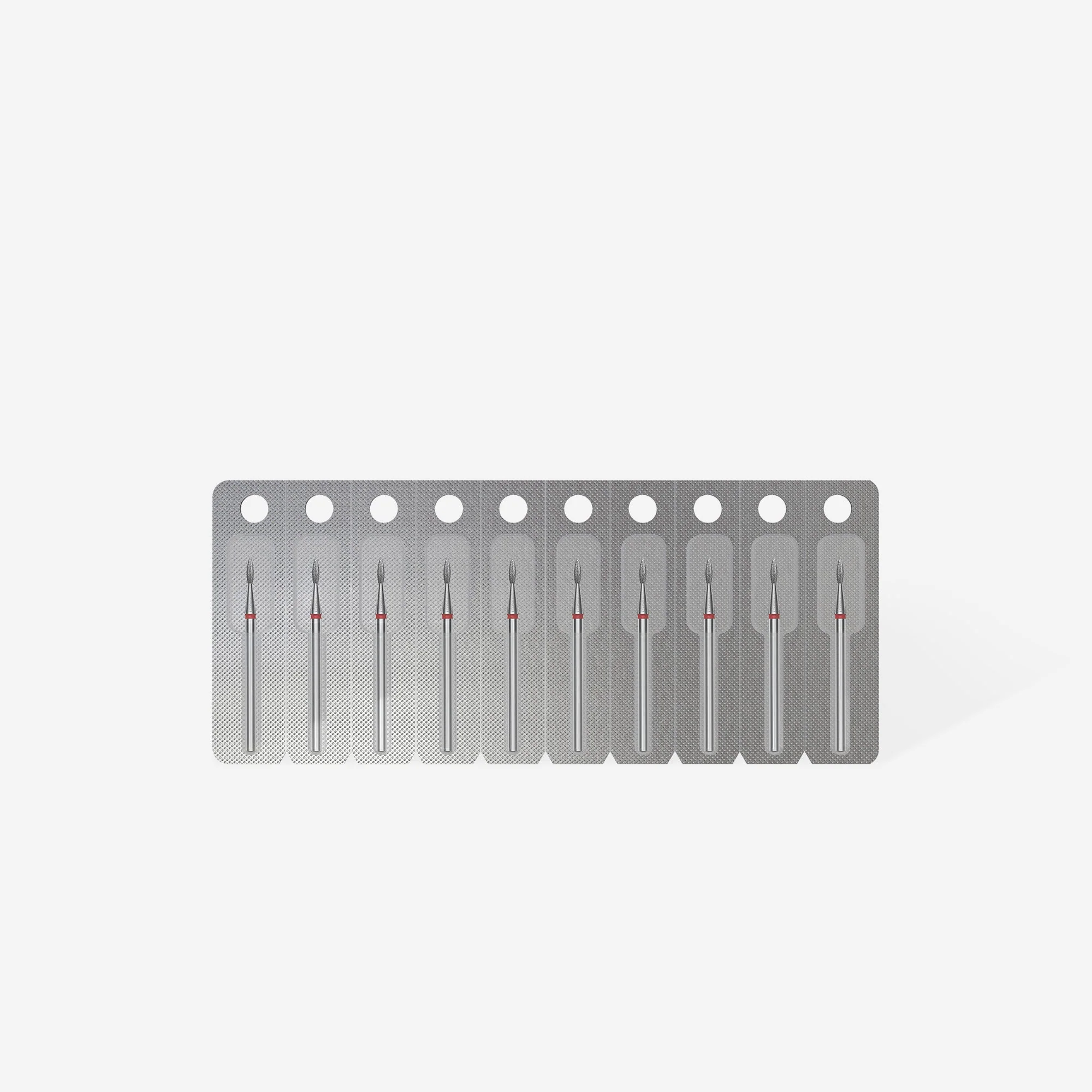 STALEKS EXPERT Frez diamentowy „płomień ostry” czerwony, średnica 1,8 mm, część robocza 8 mm - Image 3