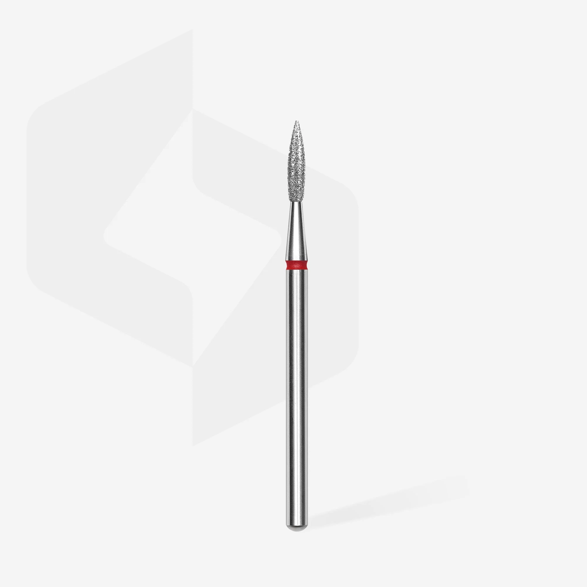 STALEKS EXPERT Frez diamentowy „płomień ostry” czerwony, średnica 2,3 mm, część robocza 8 mm - Image 2