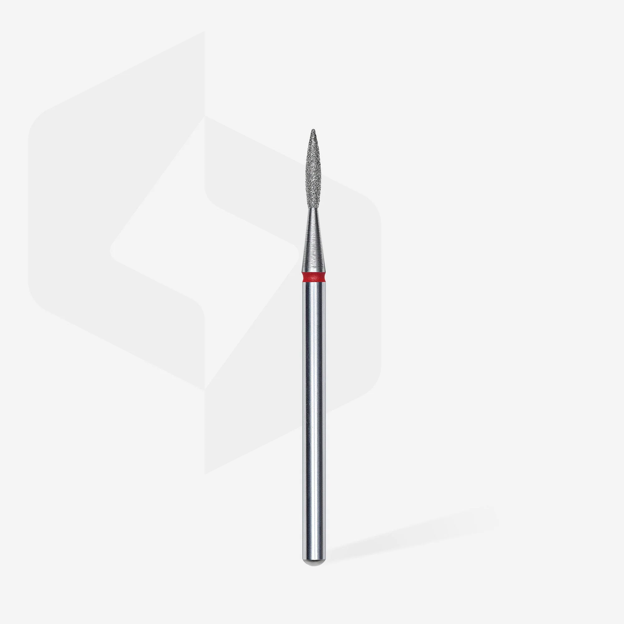 STALEKS EXPERT Frez diamentowy „płomień ostry” czerwony, średnica 1,6 mm, część robocza 8 mm - Image 2