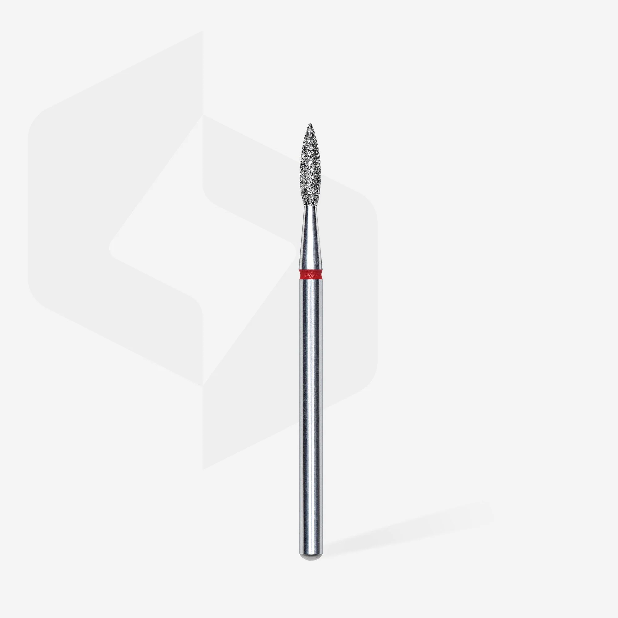 STALEKS EXPERT Frez diamentowy „płomień ostry” czerwony, średnica 2,1 mm, część robocza 8 mm - Image 2