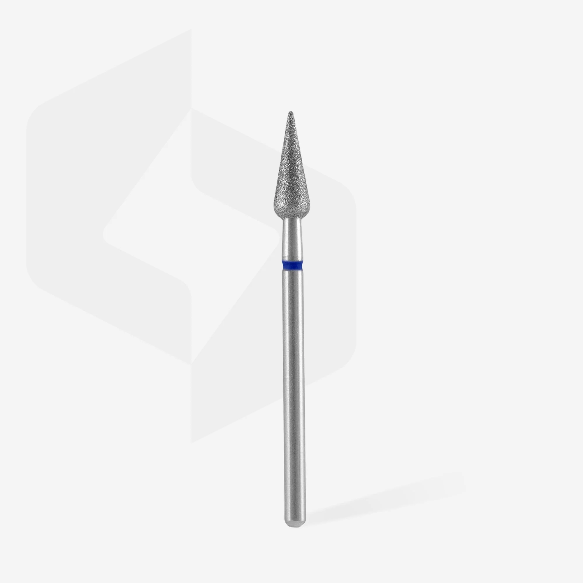 STALEKS EXPERT Frez diamentowy „Gruszka ostra” niebieski, średnica 4 mm, część robocza 12 mm - Image 2