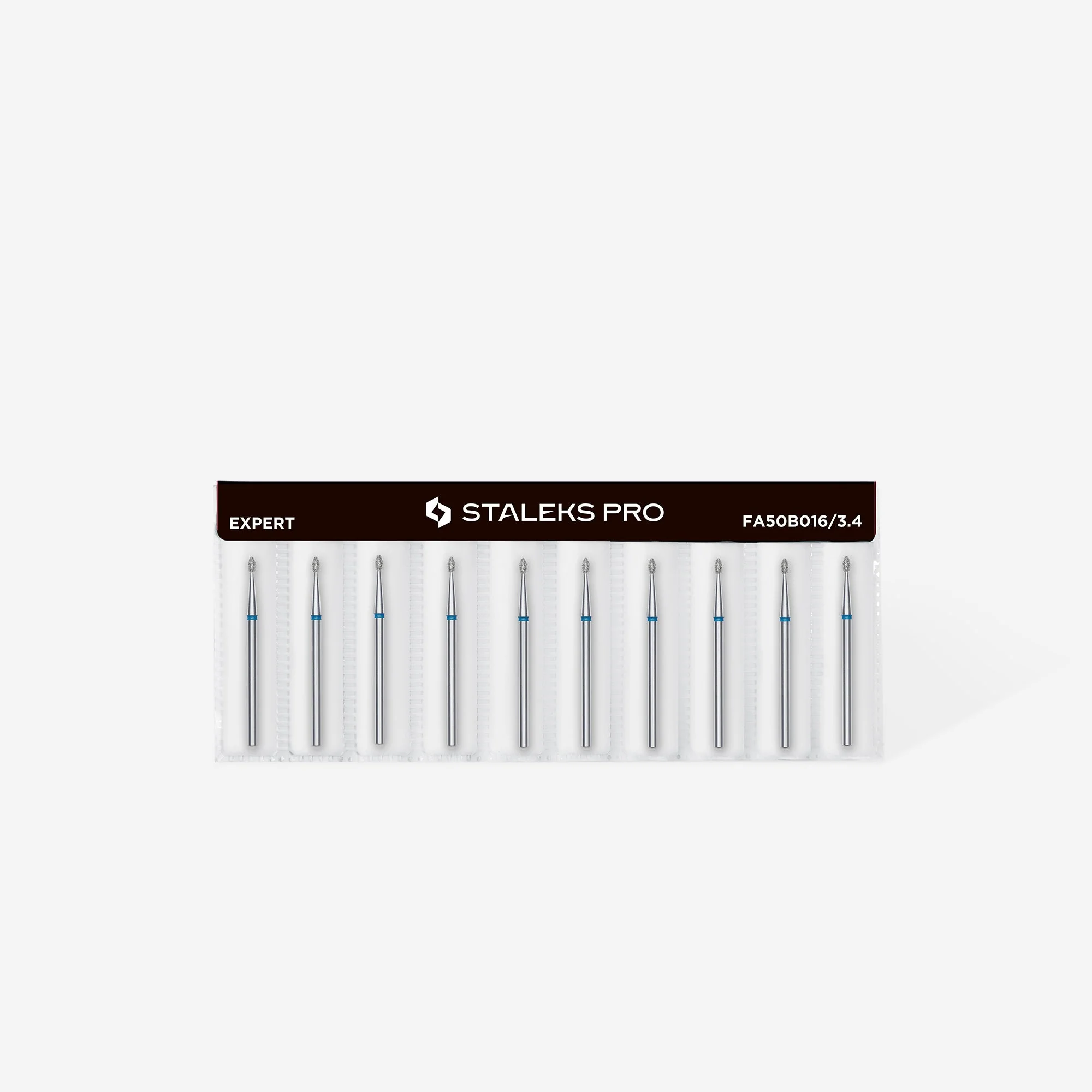 STALEKS EXPERT Frez diamentowy «Pączek zaokrąglony» niebieski, średnica 1,6 mm, część robocza 3,4 mm - Image 3