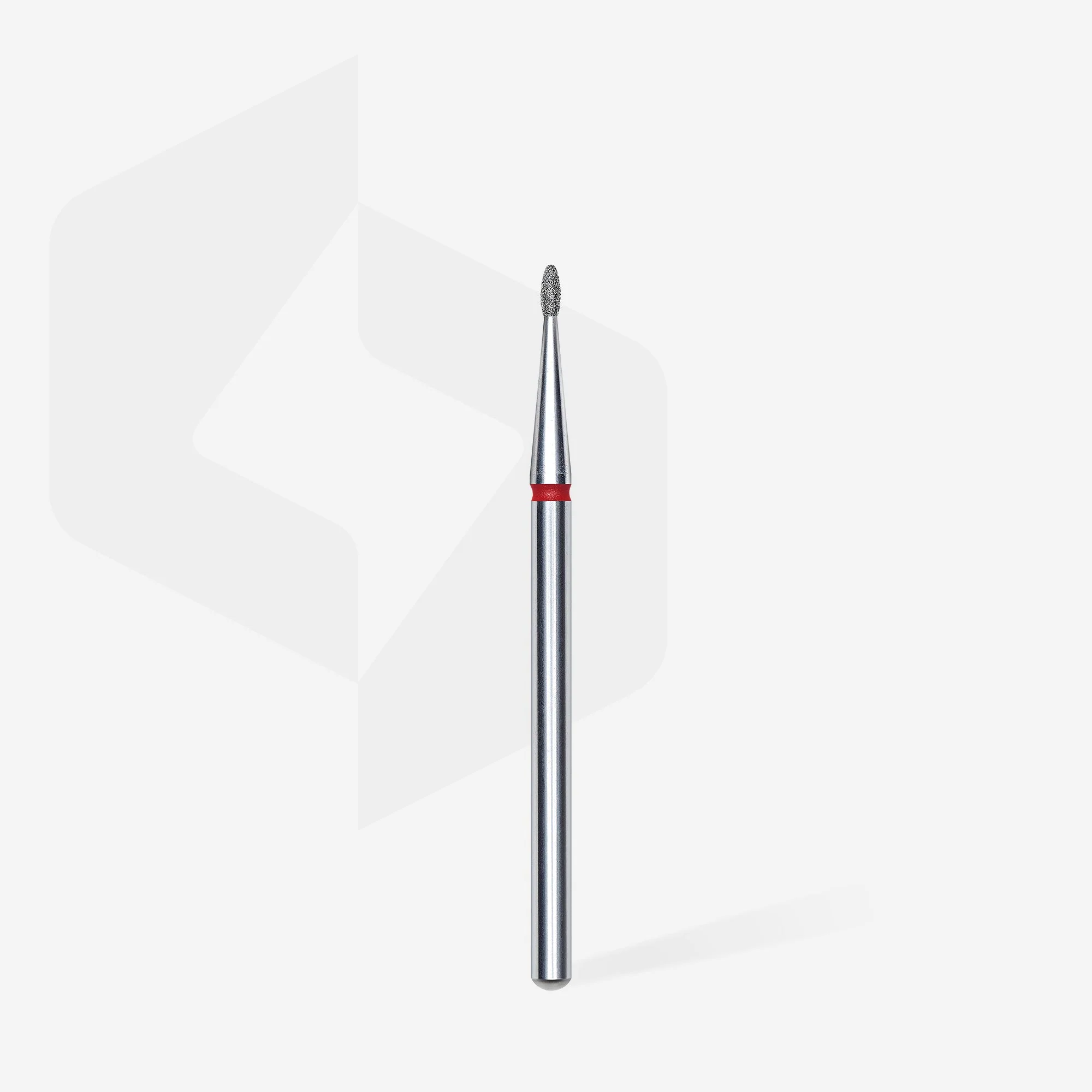 STALEKS EXPERT Frez diamentowy „pączek zaokrąglony” czerwony, średnica 1,2 mm, część robocza 3 mm - Image 2