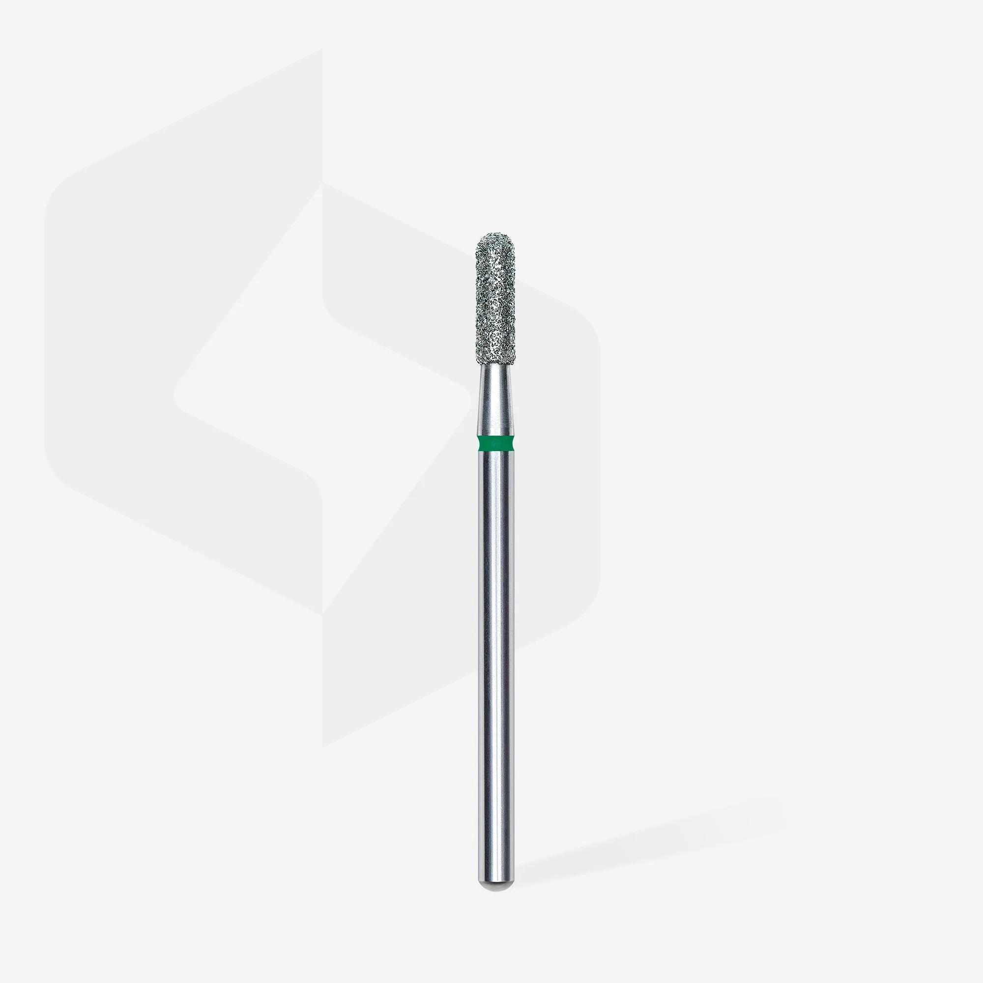 STALEKS EXPERT Frez diamentowy cylinder zaokrąglony zielony, średnica 2,3 mm, część robocza 8 mm - Image 2
