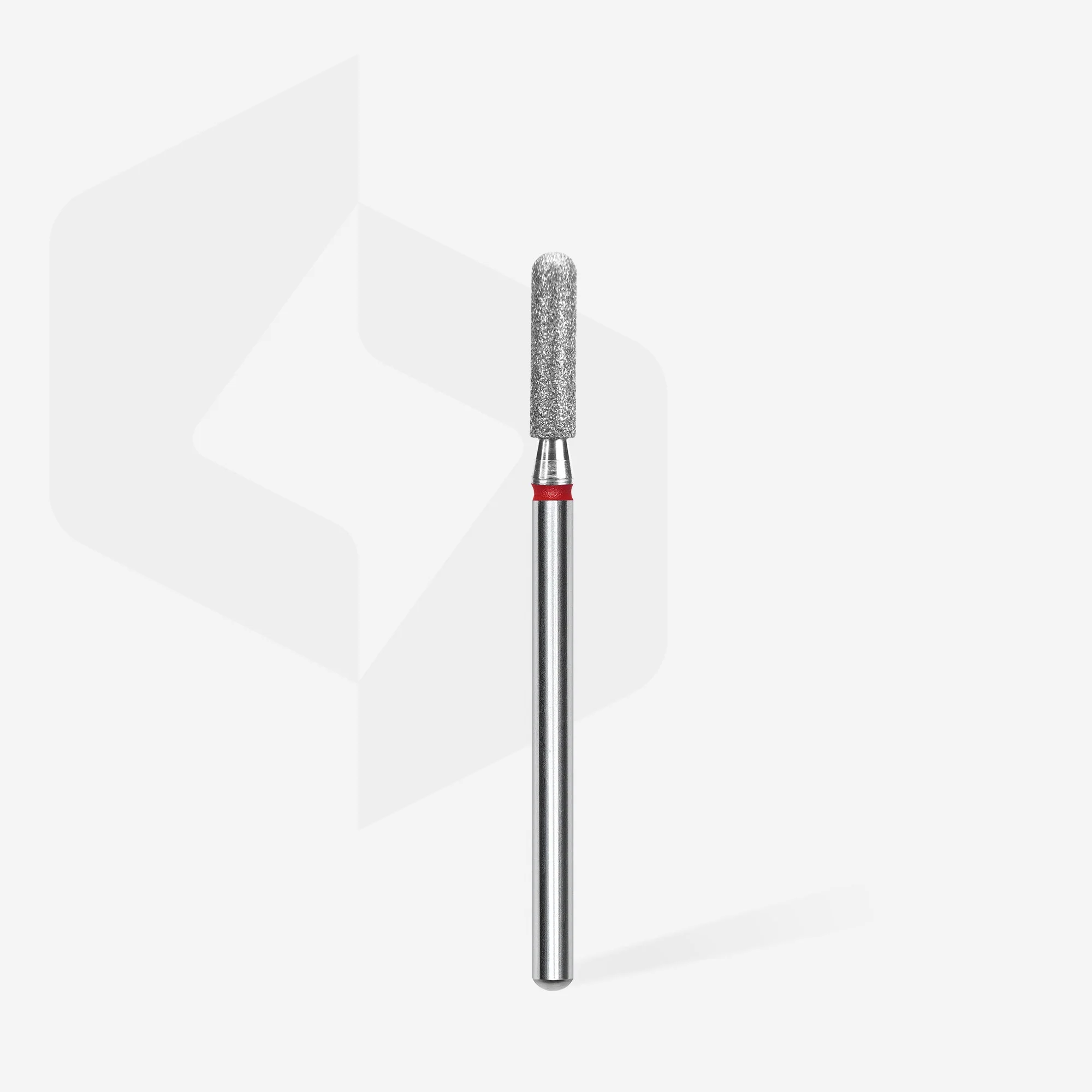 STALEKS EXPERT Frez diamentowy cylinder zaokrąglony czerwony, średnica 2,5 mm, część robocza 10 mm - Image 2