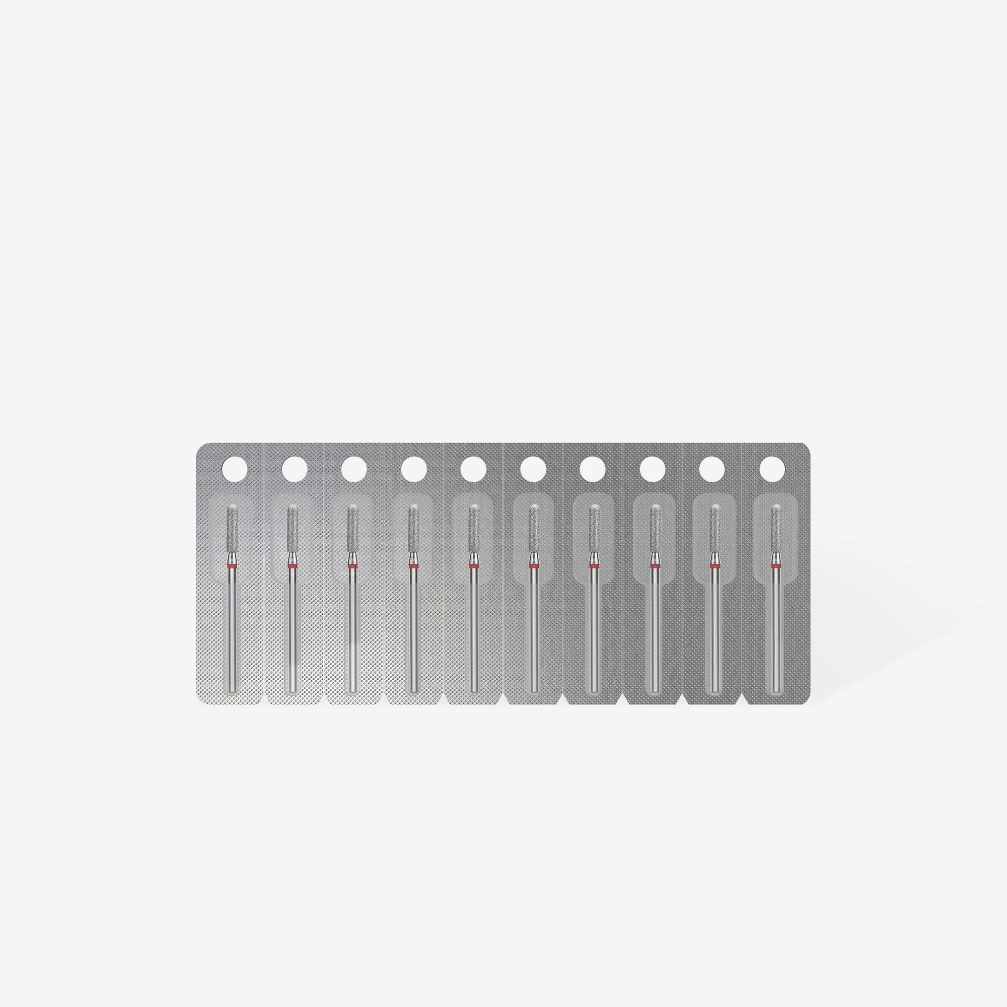 STALEKS EXPERT Frez diamentowy cylinder zaokrąglony czerwony, średnica 2,5 mm, część robocza 10 mm - Image 3