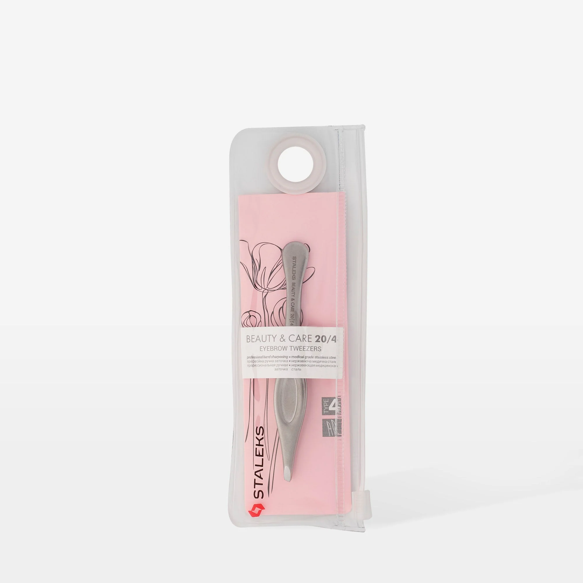 STALEKS BEAUTY & CARE 20 TYPE 4 Pęseta do brwi wąska skośna - Image 4