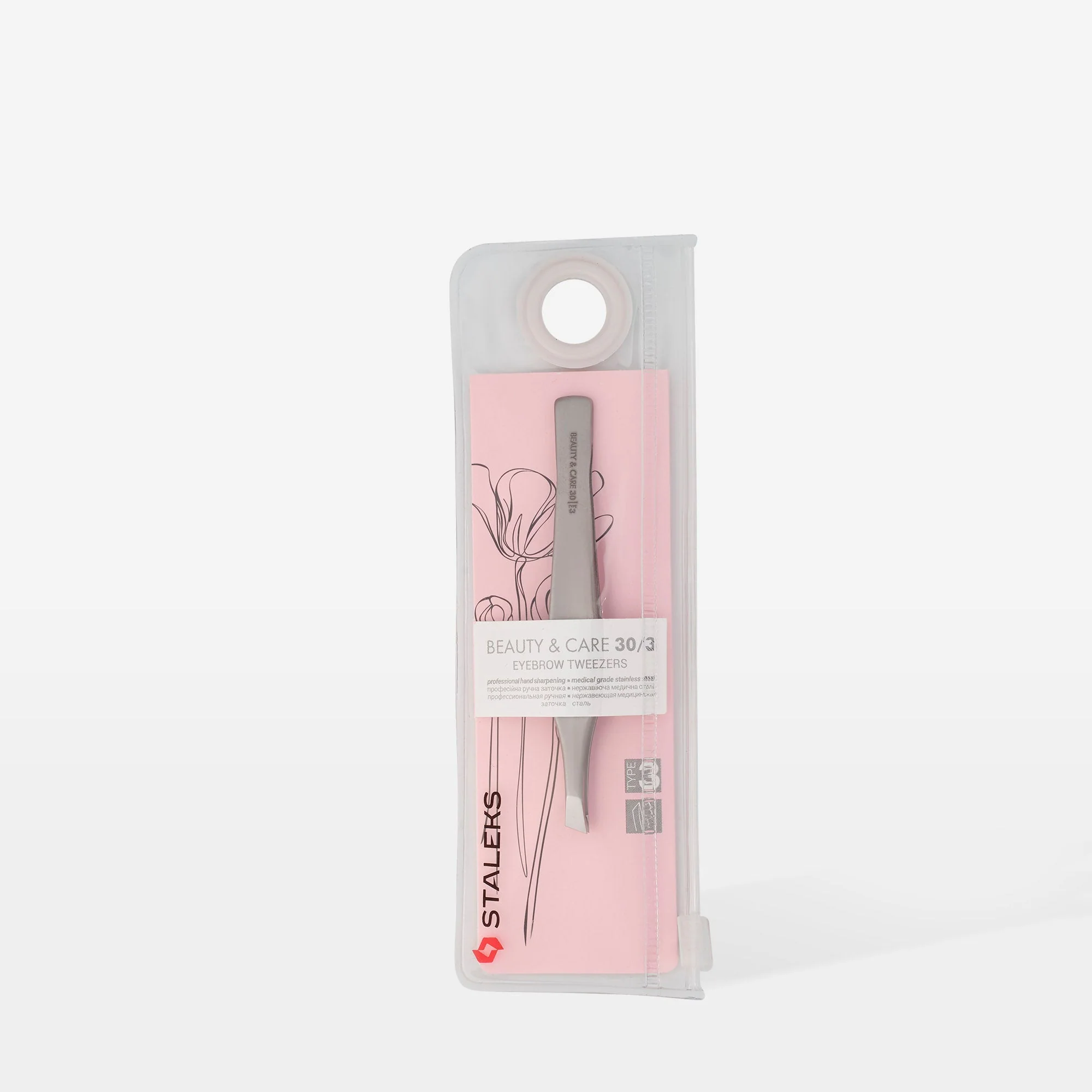 STALEKS BEAUTY & CARE 30 TYPE 3 Pęseta do brwi szeroka skośna - Image 4