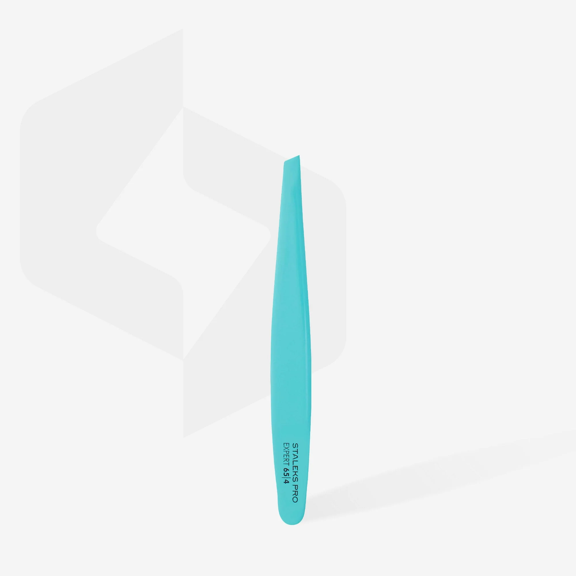 Pęseta do brwi niebieska EXPERT 65 TYPE 4 (wąska skośna) - Image 3