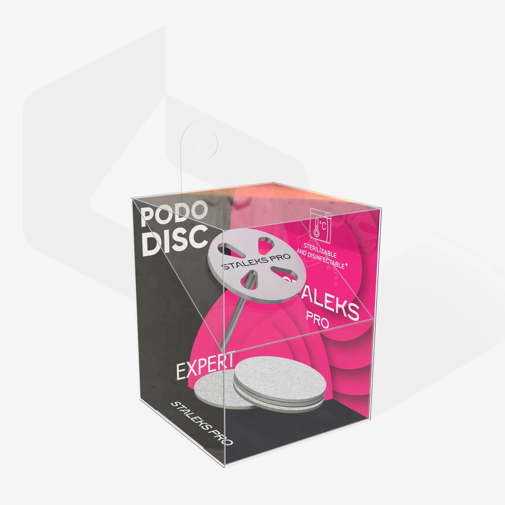 STALEKS EXPERT PODODISC M Dysk do pedicure z wymiennymi pilnikami, 180 grit 20 mm (5 szt.) - Image 3