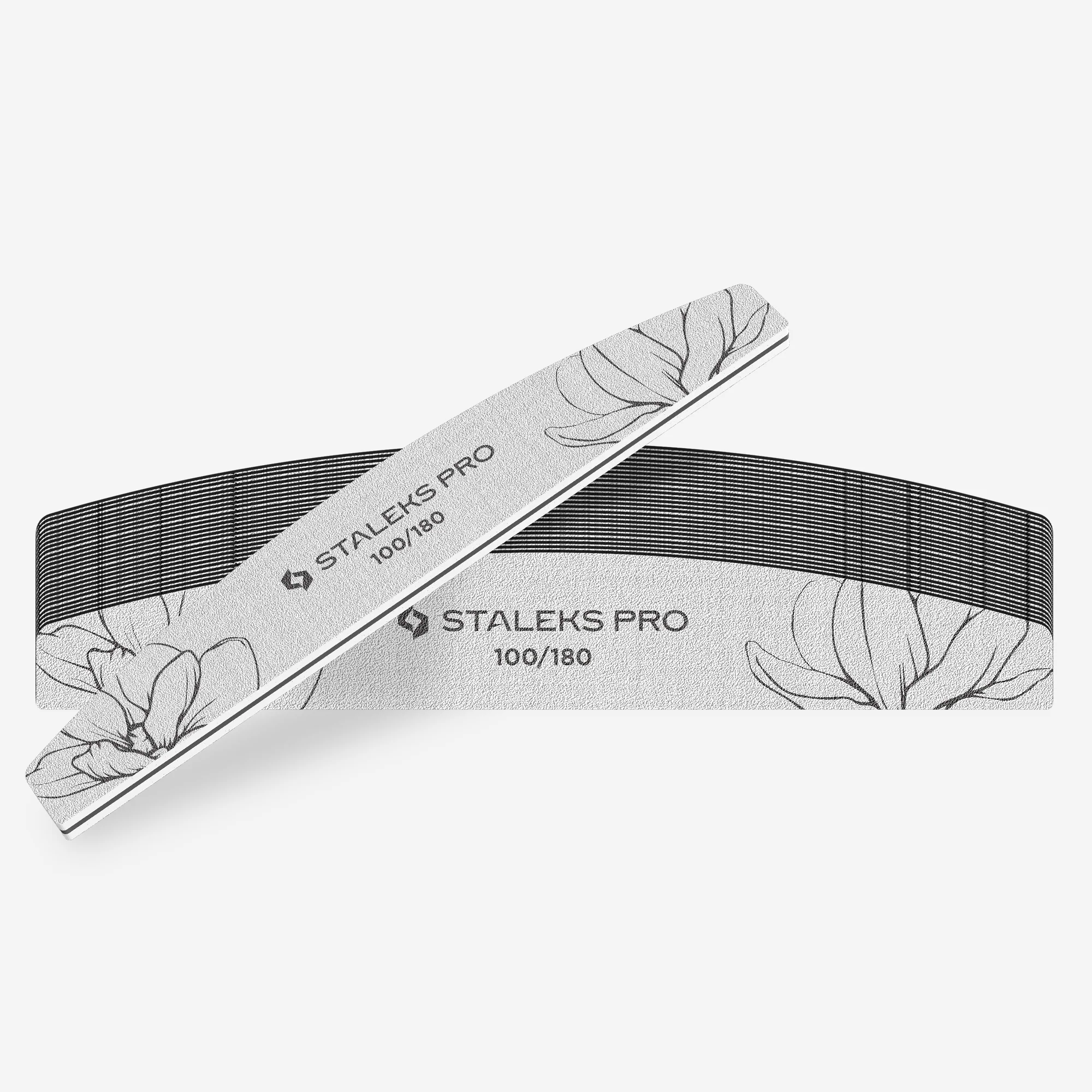 STALEKS EXPERT 40 Mineralny pilnik do paznokci półksiężyc, 100/180 grit (25 szt.) - Image 3