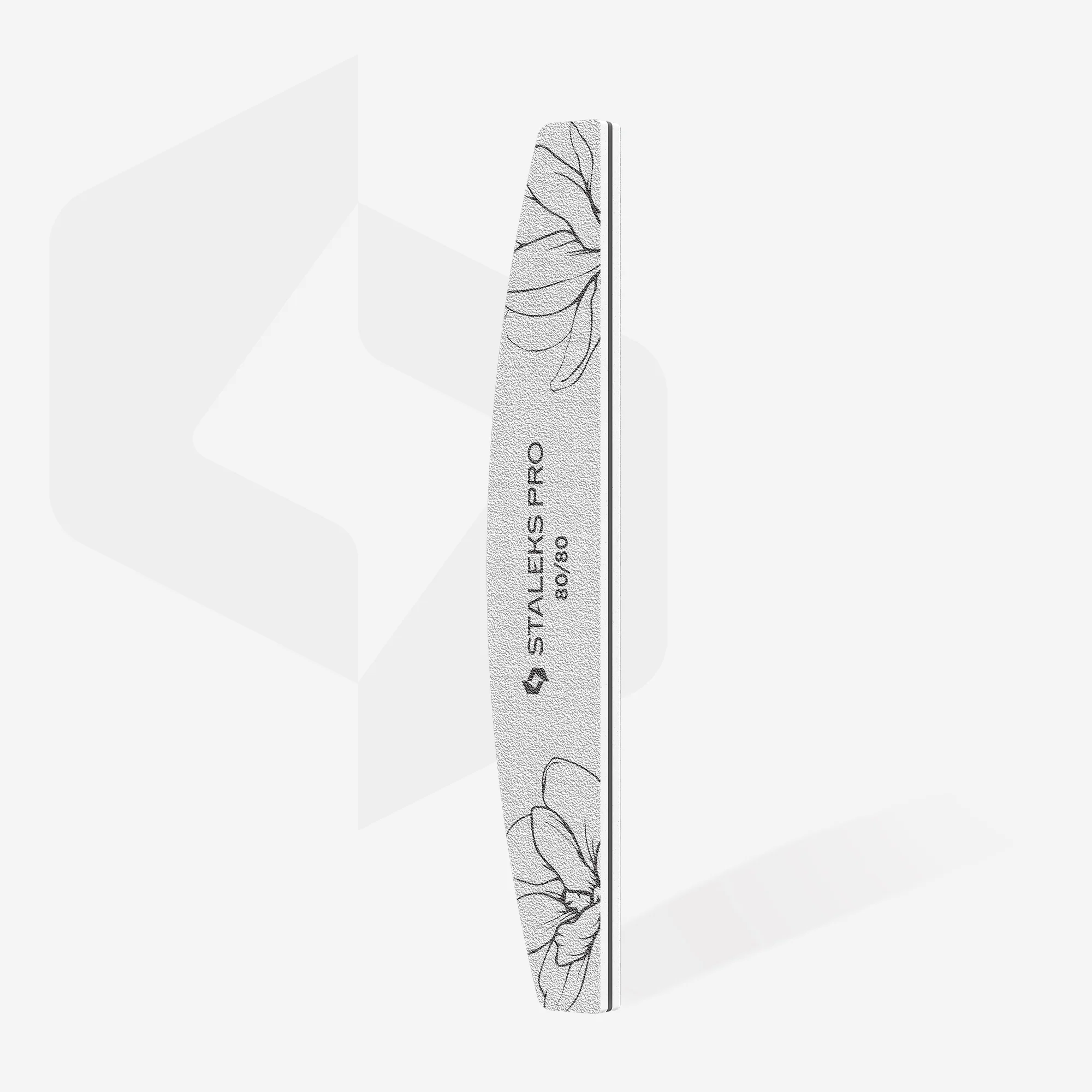 STALEKS EXPERT 40 Mineralny pilnik do paznokci półksiężyc, ziarnistość 80/80 (25 szt.) - Image 2
