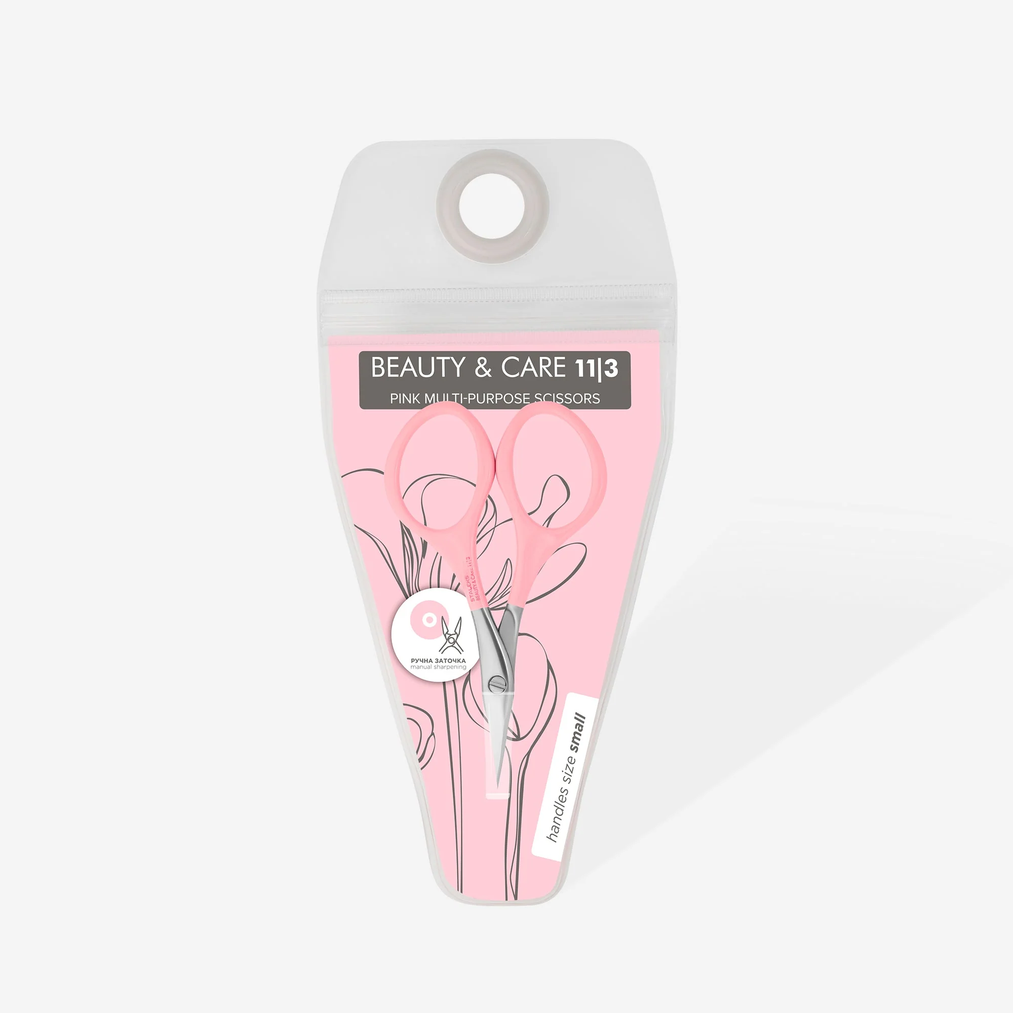 Nożyczki uniwersalne różowe BEAUTY & CARE 11 TYPE 3 - Image 4