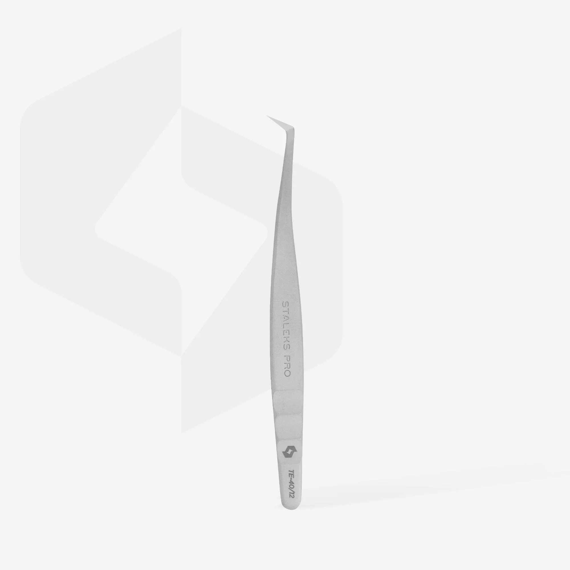 STALEKS EXPERT 40 TYPE 12 Profesjonalna pęseta do przedłużania rzęs, w kształcie litery L, 65° - Image 3