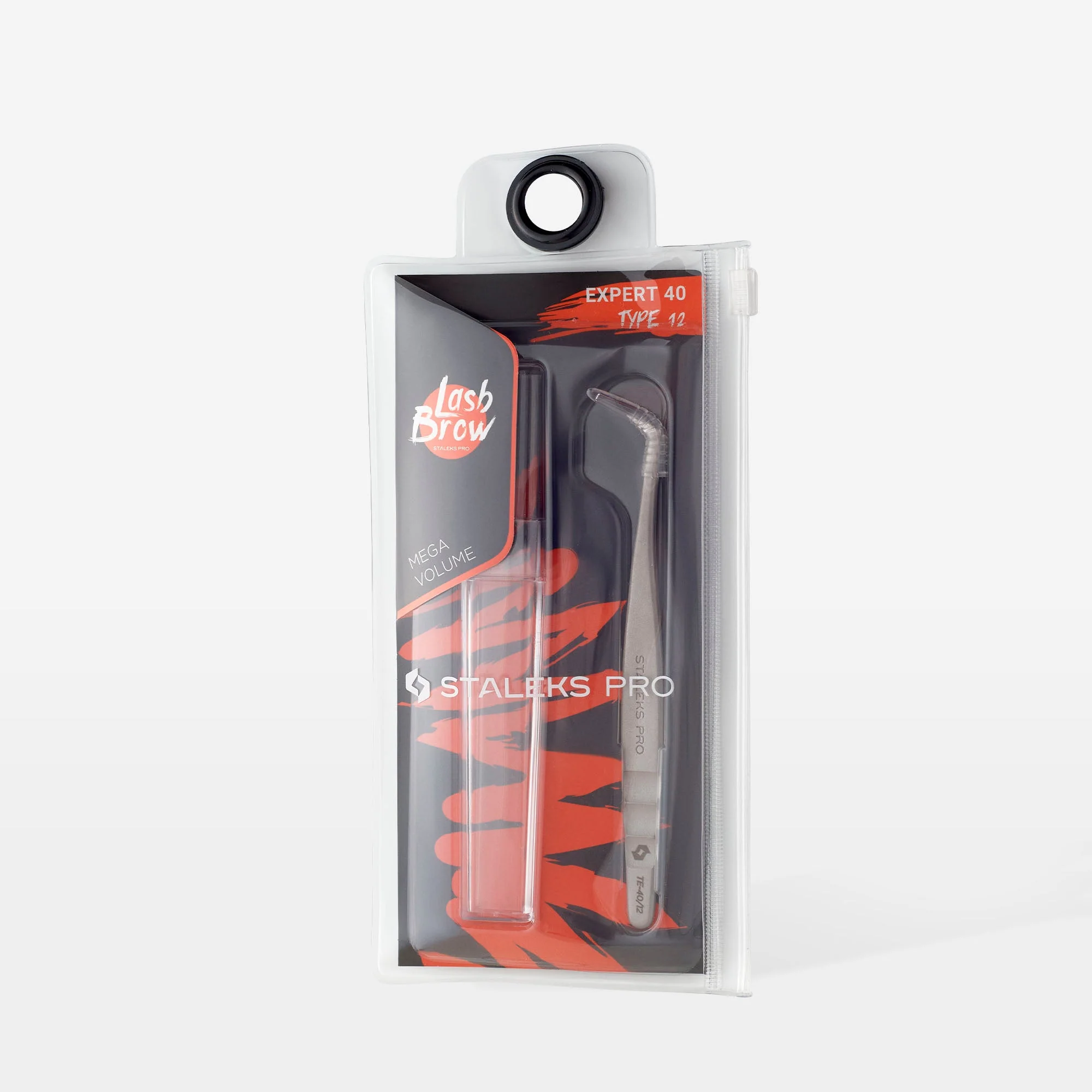 STALEKS EXPERT 40 TYPE 12 Profesjonalna pęseta do przedłużania rzęs, w kształcie litery L, 65° - Image 4