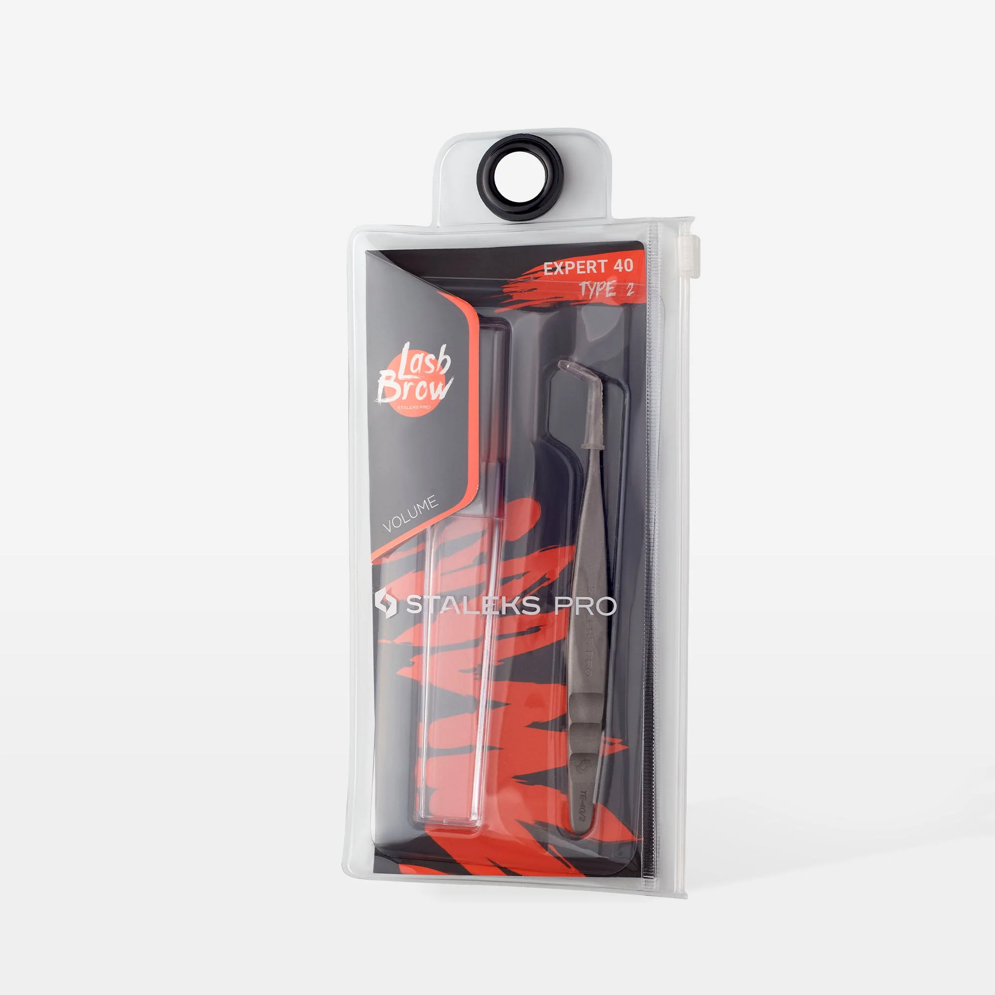 STALEKS EXPERT 40 TYPE 2 Profesjonalna pęseta do przedłużania rzęs, w kształcie litery L, 70° - Image 4