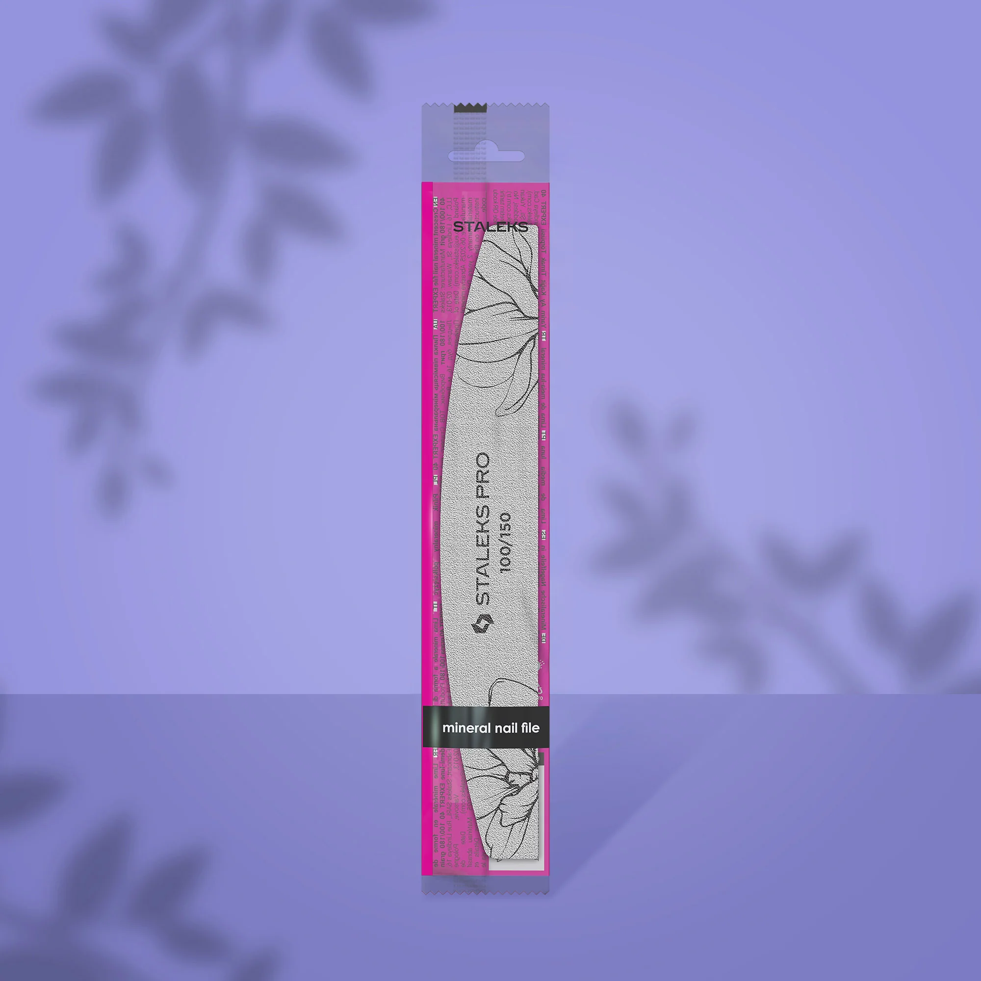 STALEKS EXPERT 40 Mineralny pilnik do paznokci półksiężyc, 100/150 grit (1 szt)