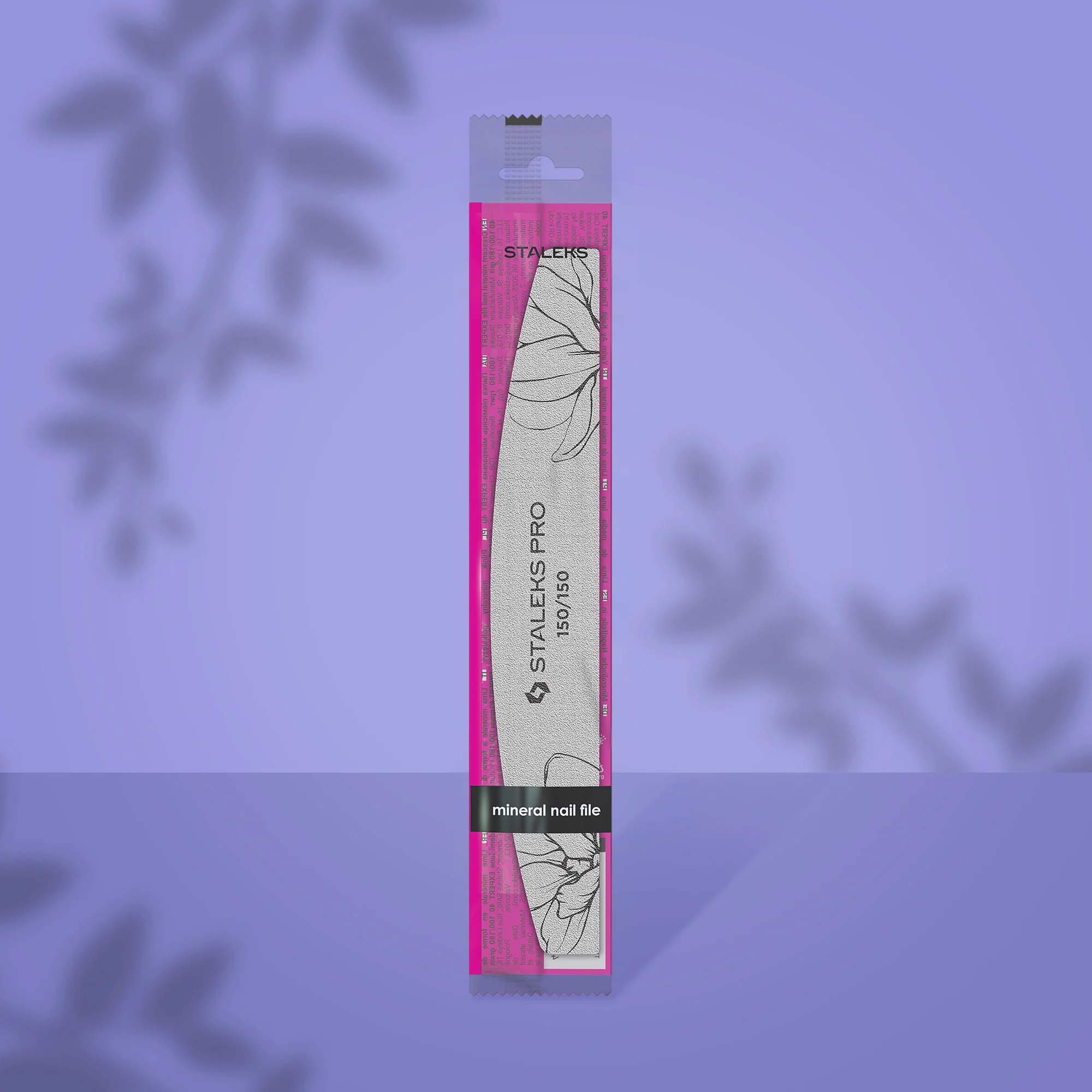 STALEKS EXPERT 40 Mineralny pilnik do paznokci półksiężyc, 150/150 grit (1 szt)