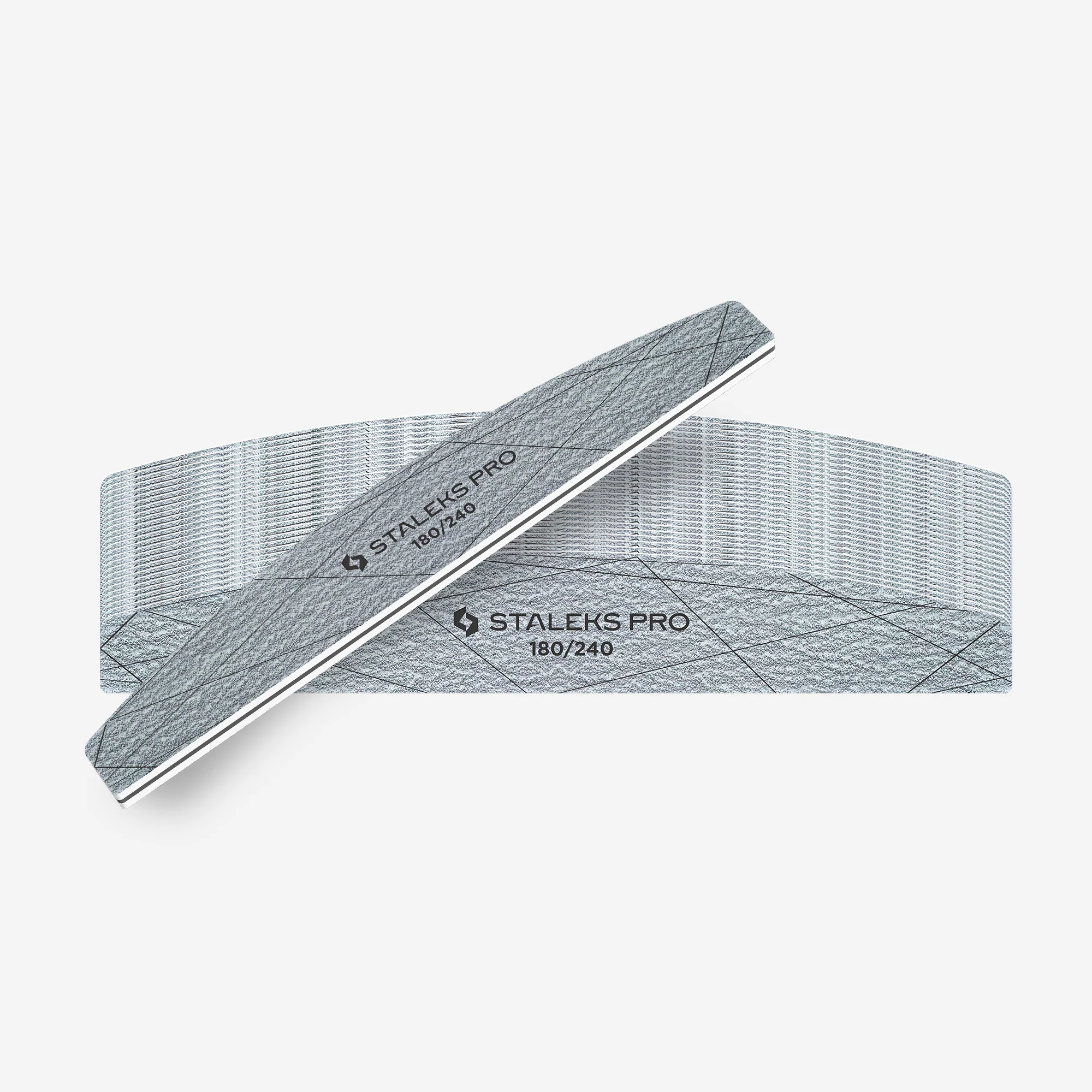 STALEKS SMART 40 Mineralny pilnik do paznokci półksiężyc 180/240 grit (25 szt.) - Image 3