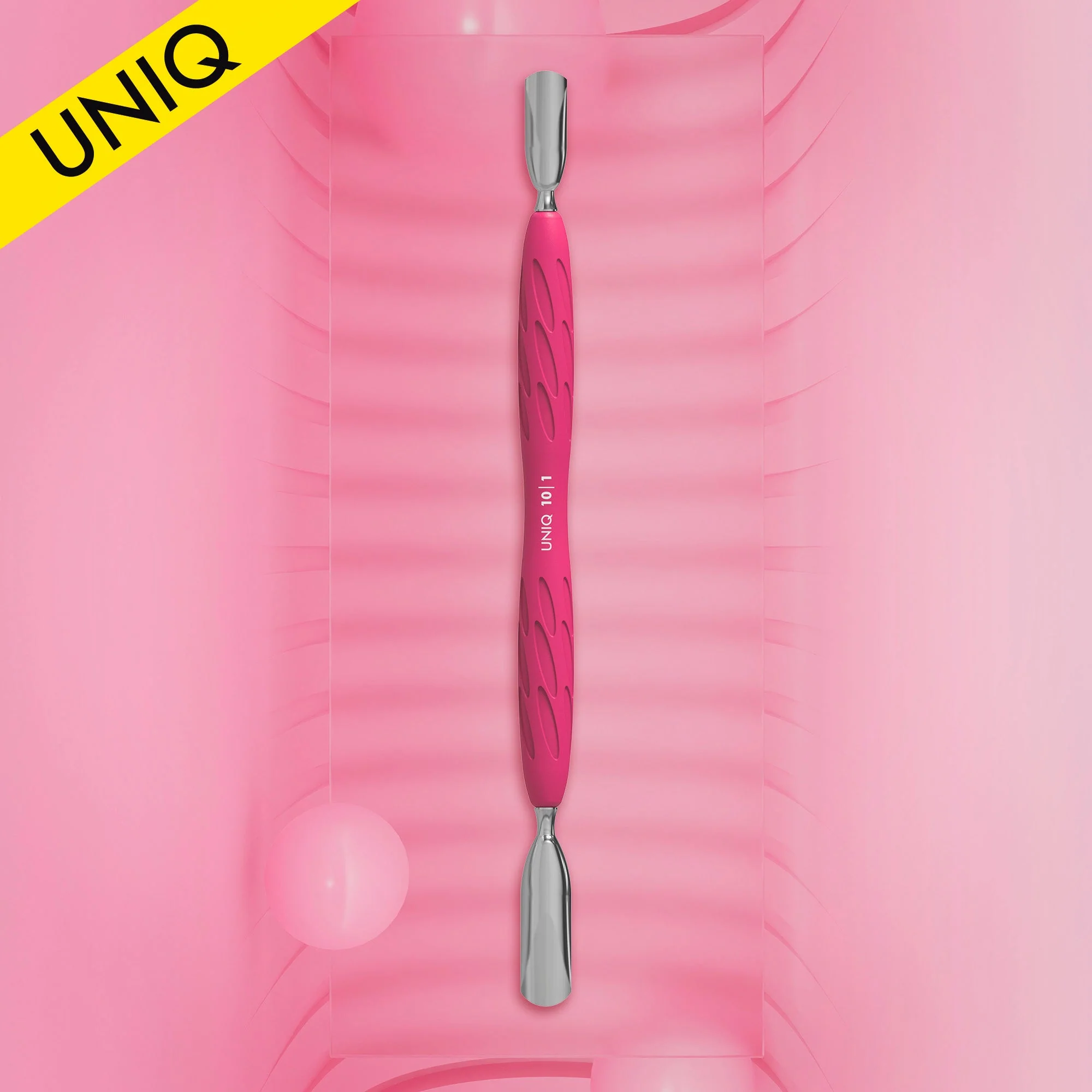 STALEKS UNIQ 10 TYPE 1 Gummy Pusher okrągły szeroki i okrągły wąski (Różowy)