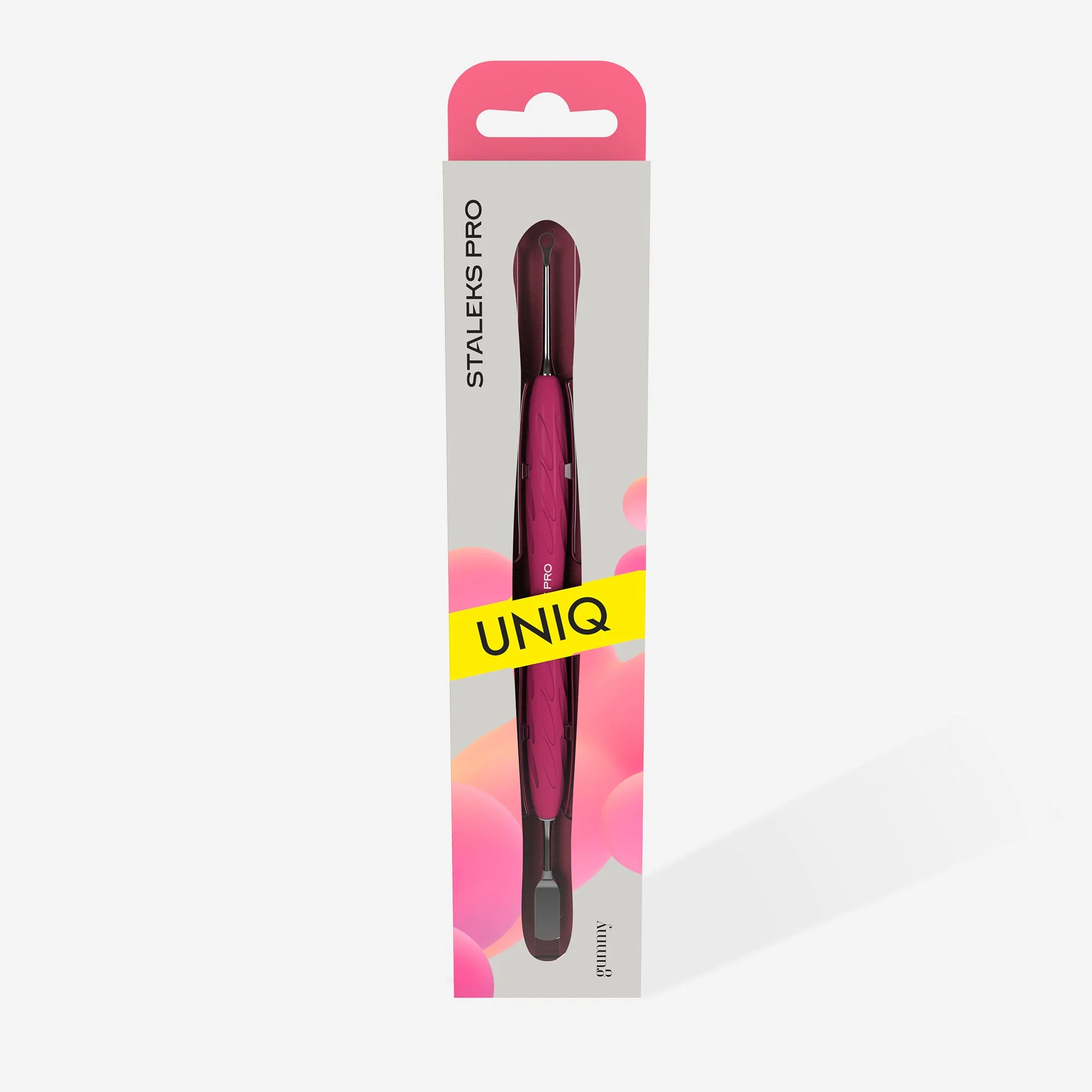STALEKS UNIQ 11 TYPE 1 Gummy Pusher płaski prosty i pierścień (Różowy) - Image 4