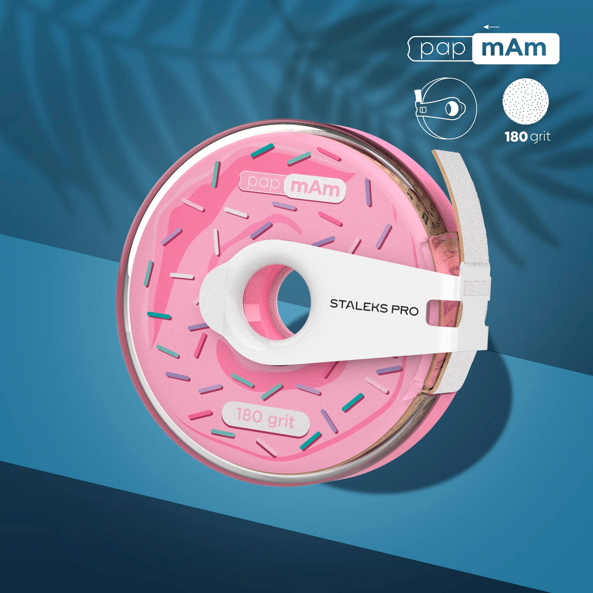 STALEKS EXPERT Donut papmAm Pilniki do prostego piłowania, 180 grit