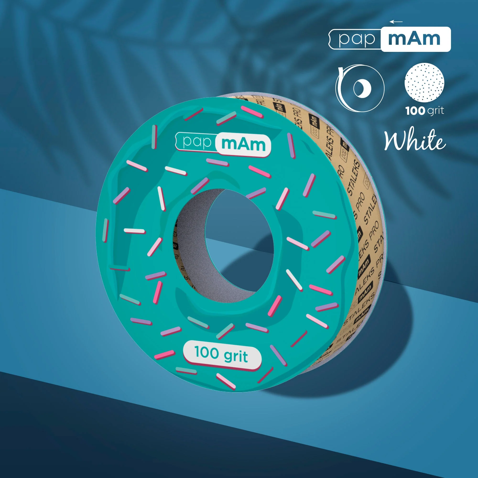 STALEKS  EXPERT Donut papmAm Wkład zapasowy pilników do prostego pilnika, 100 grit
