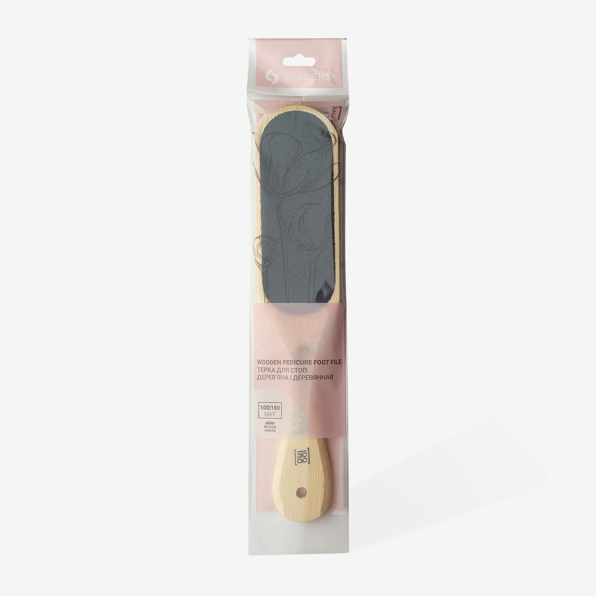 STALEKS BEAUTY & CARE 10 TYPE 1 Dwustronna tarka do stóp drewniana, 100/180 grit - Image 3
