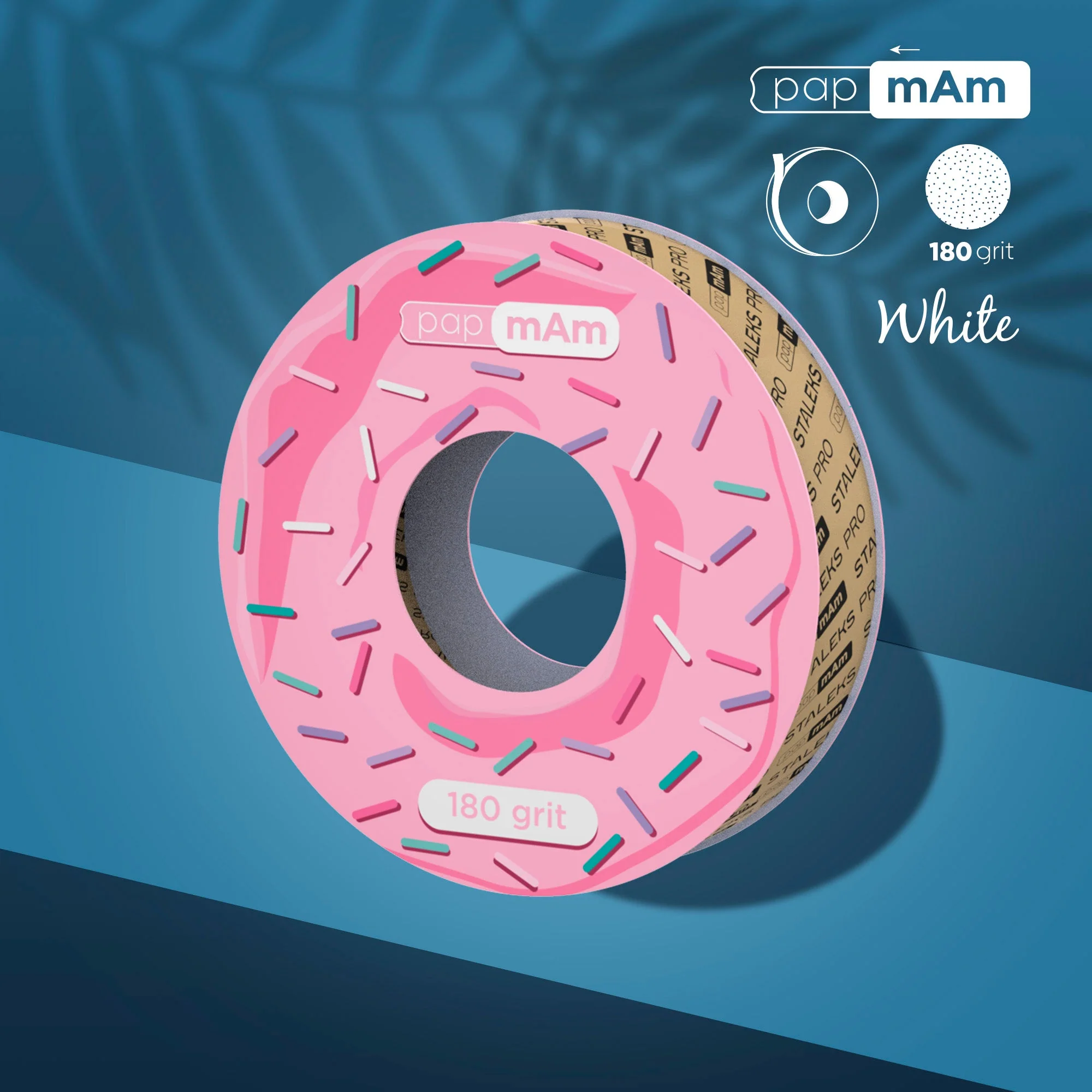 STALEKS EXPERT Donut papmAm Wkład zapasowy pilników do prostego pilnika, 180 grit